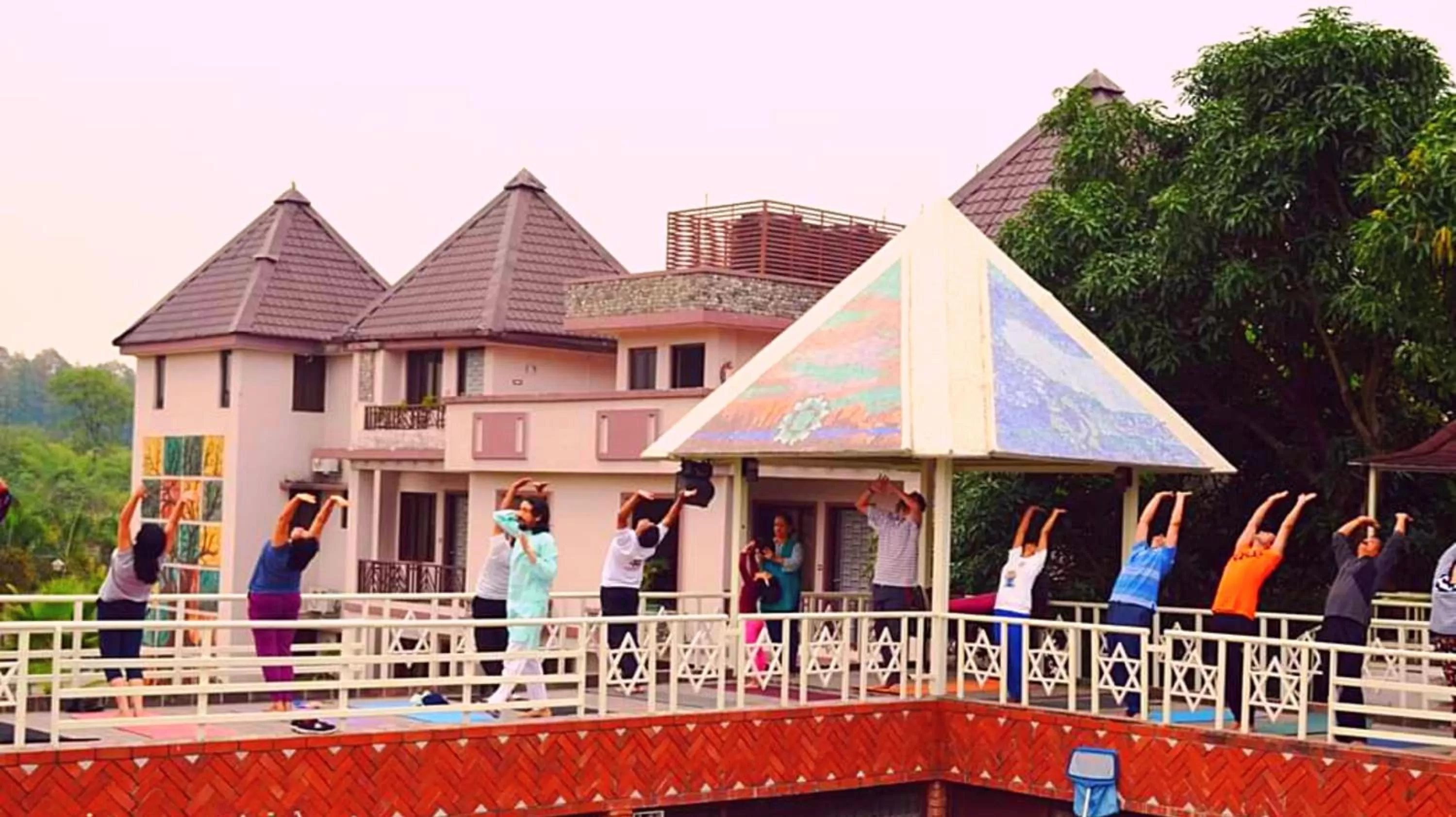 Balcony/Terrace in Pyramid Home Divine - A Wellness Resort