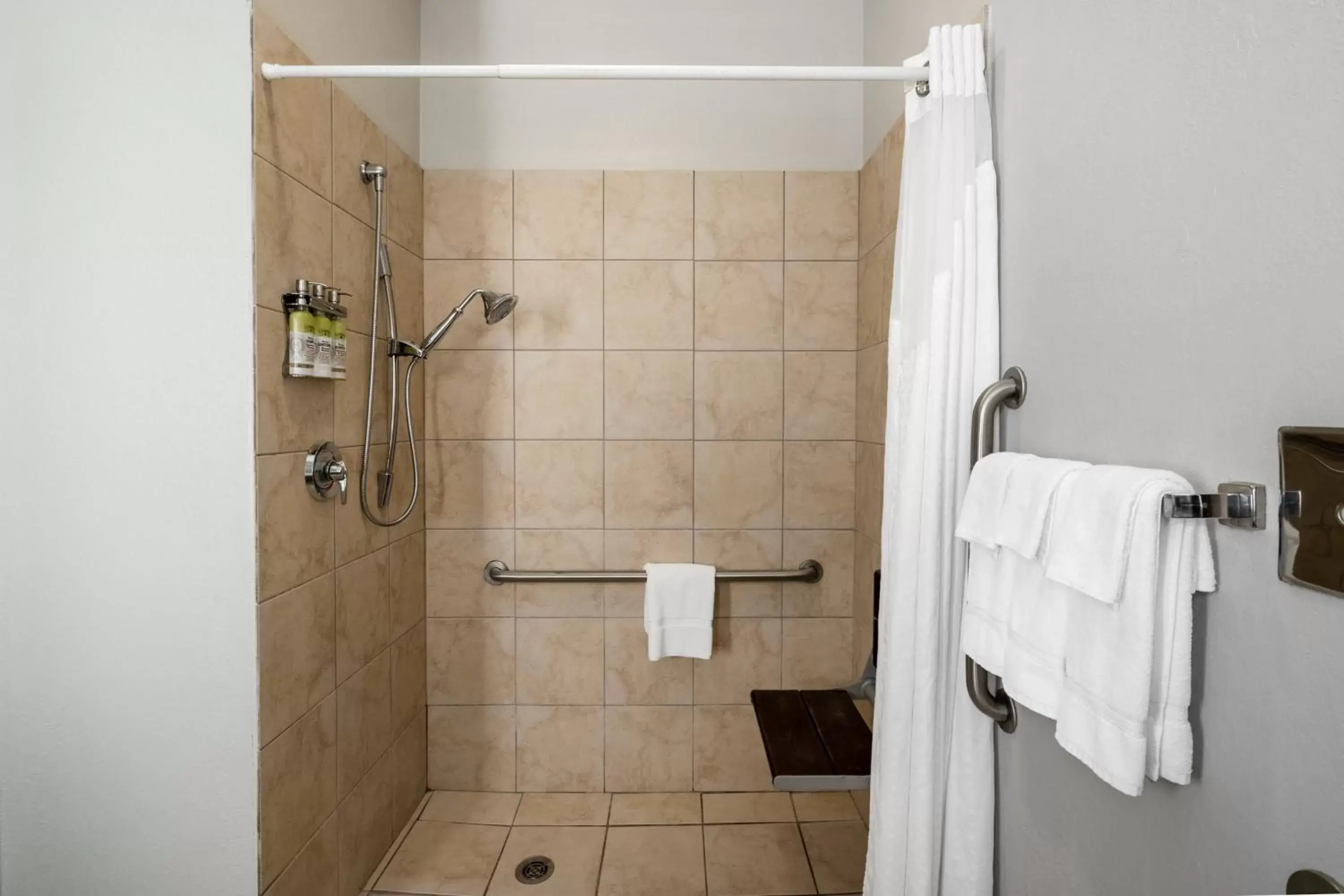 King Room - Disability Access Roll in Shower in Holiday Inn Express & Suites Tell City by IHG King Room - Disability Access Roll in Shower in Holiday Inn Express & Suites Tell City by IHG