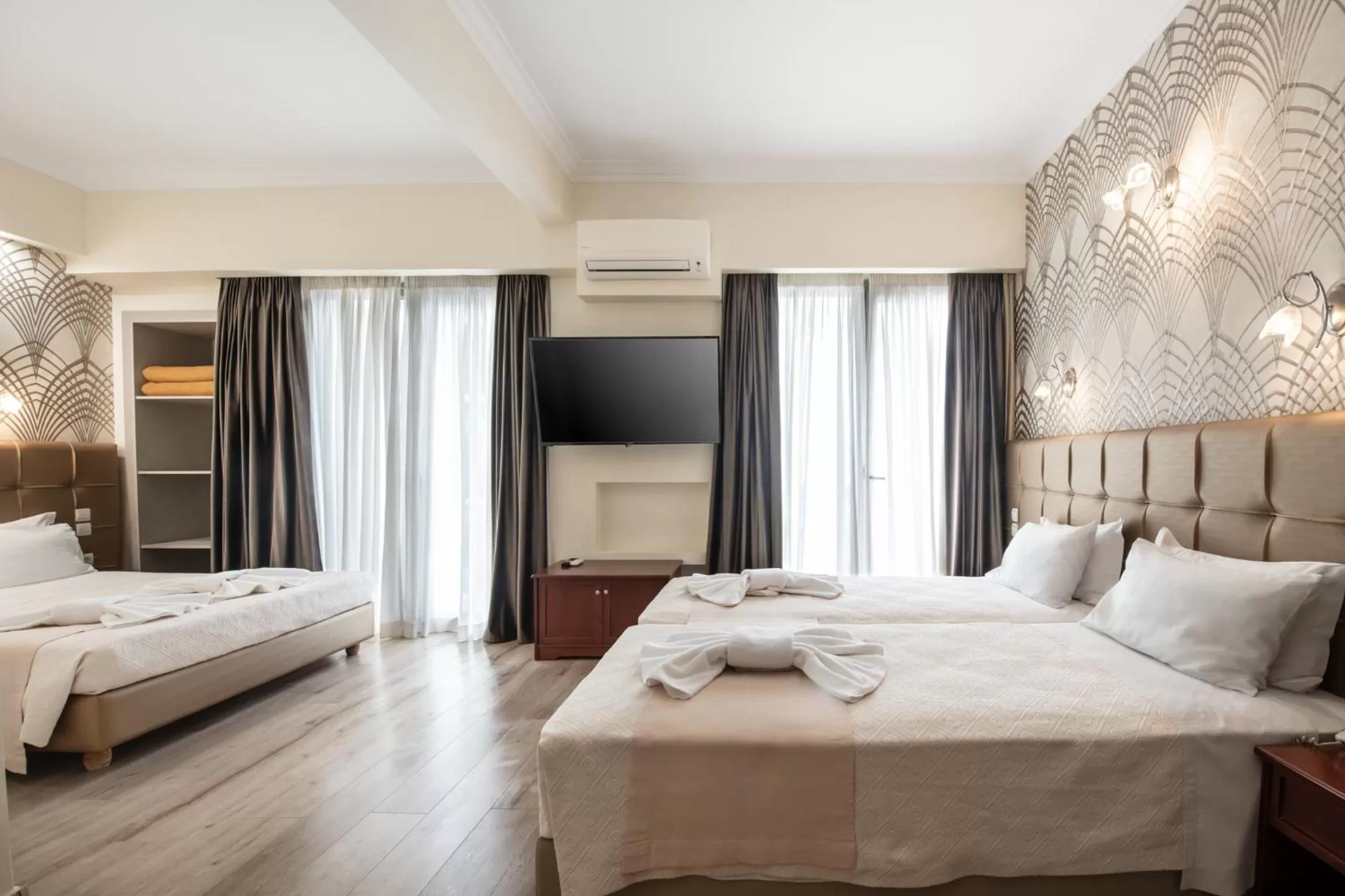 Bed in Athens Golden City Hotel