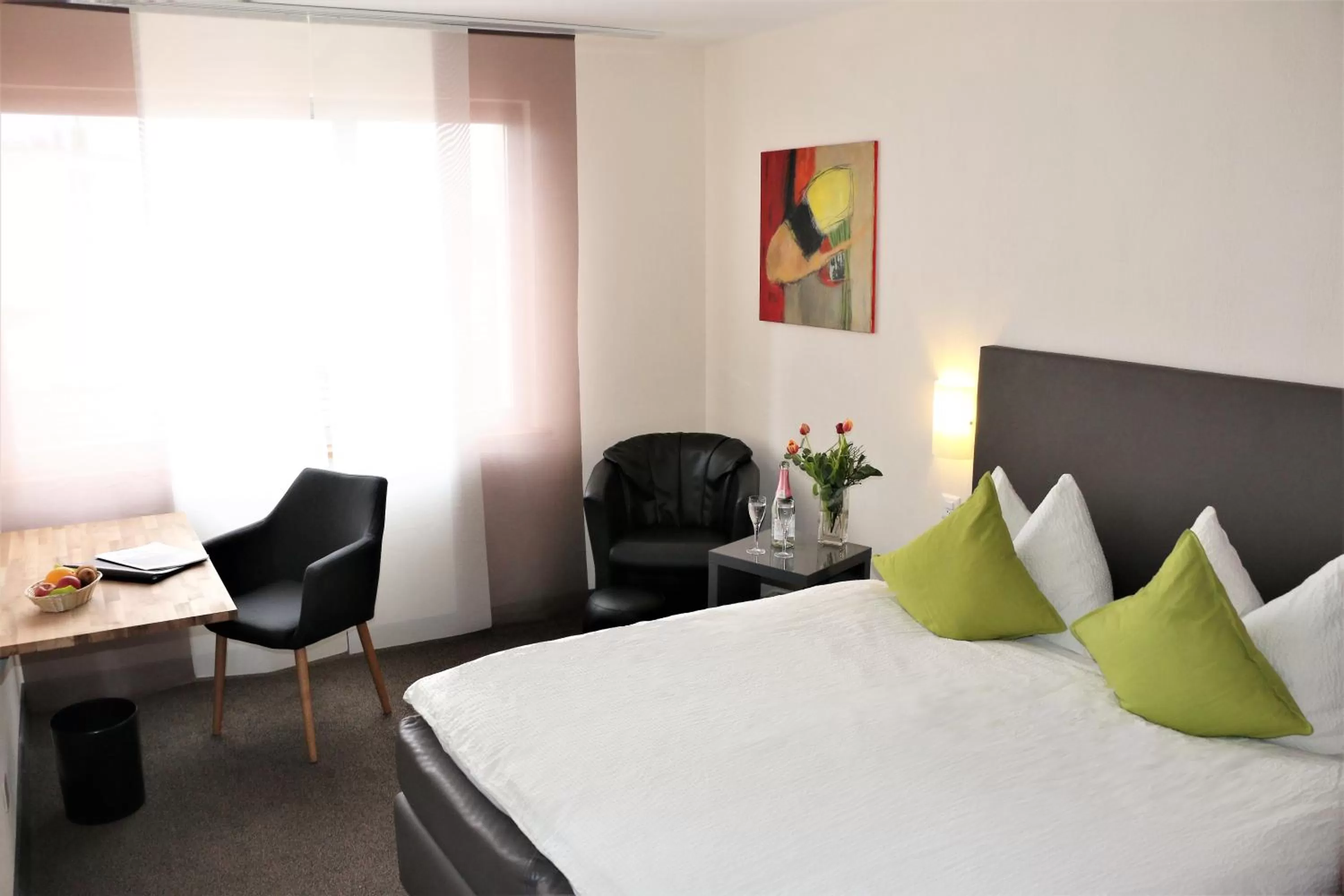 Photo of the whole room, Bed in Hotel AM Schloss