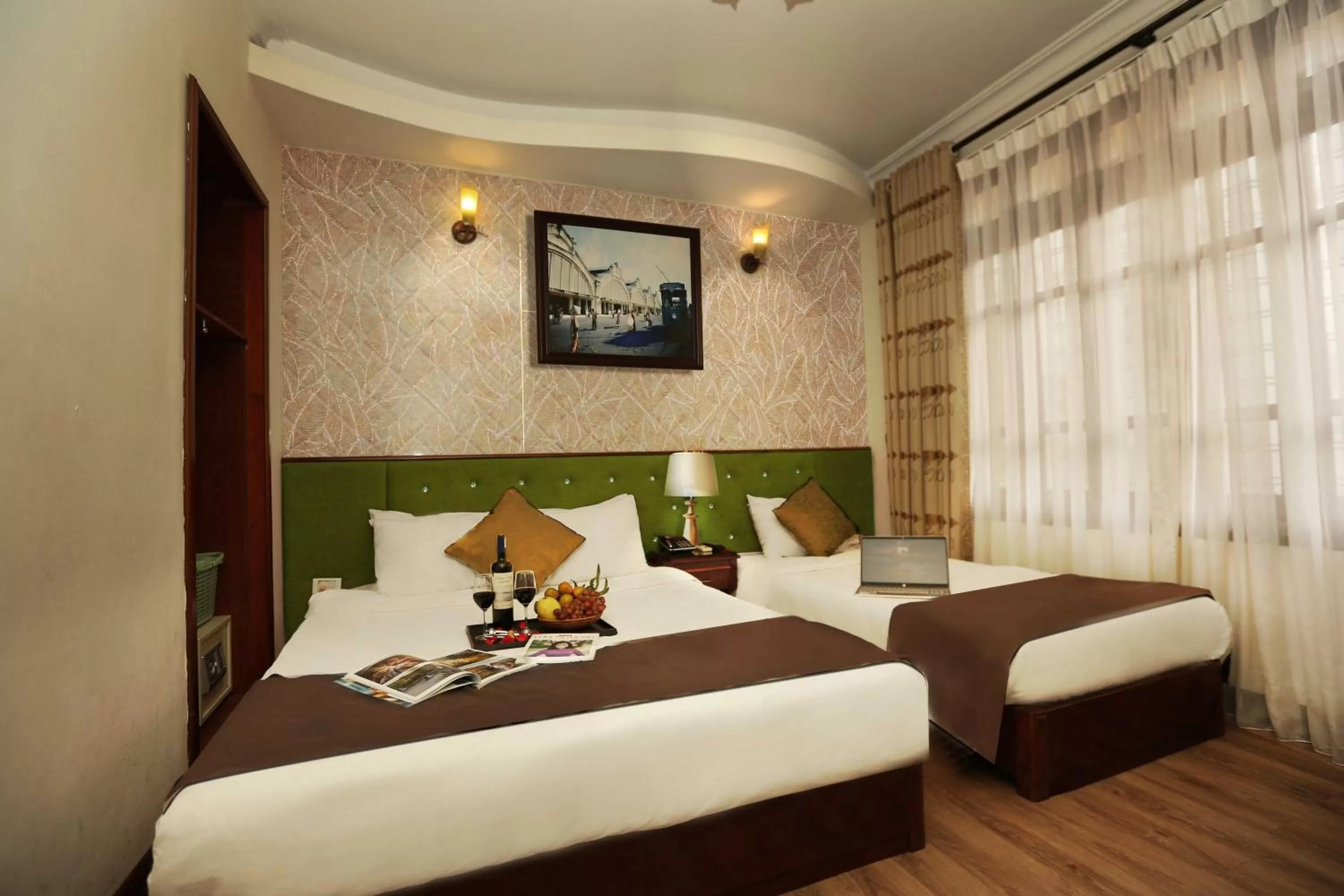 Bed in Hanoi Golden Lotus Hotel & Spa