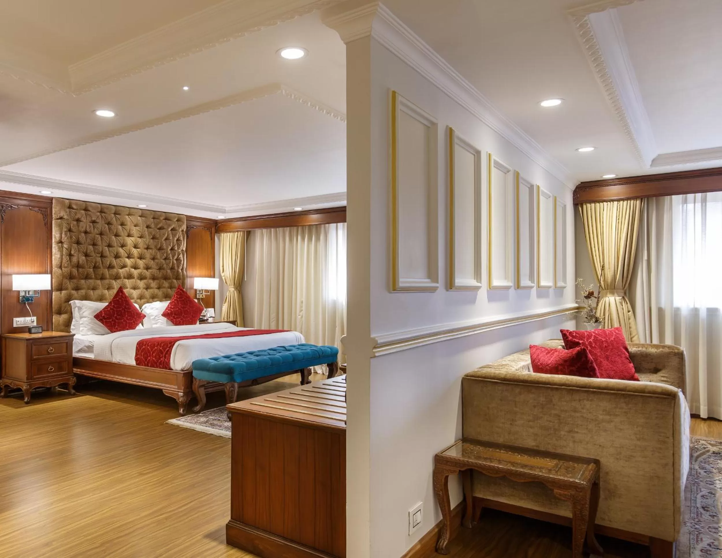 Living room, Bed in Hotel Shanker-Palatial Heritage Kathmandu