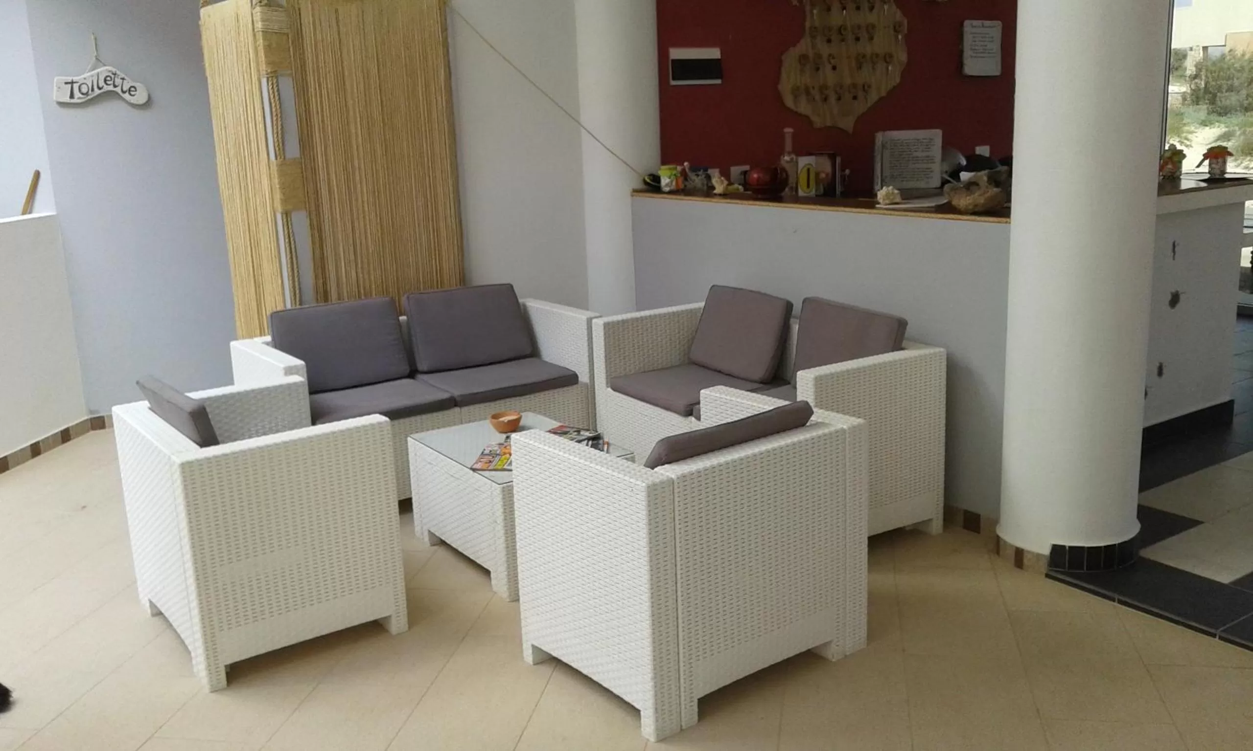 Lobby or reception in Cala da Lua apartments