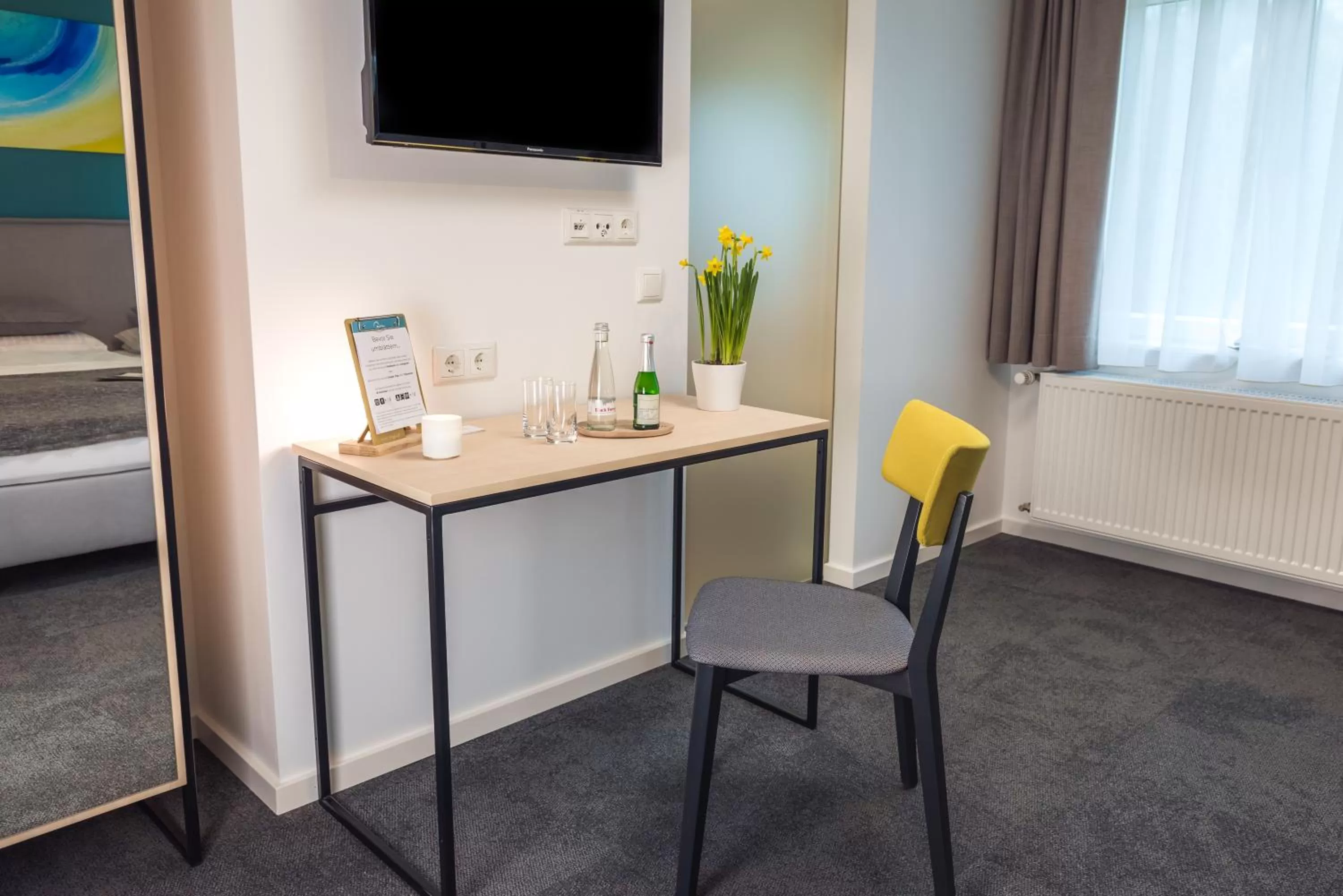 Seating area, Bed in Hotel & Restaurant Mühlenglück