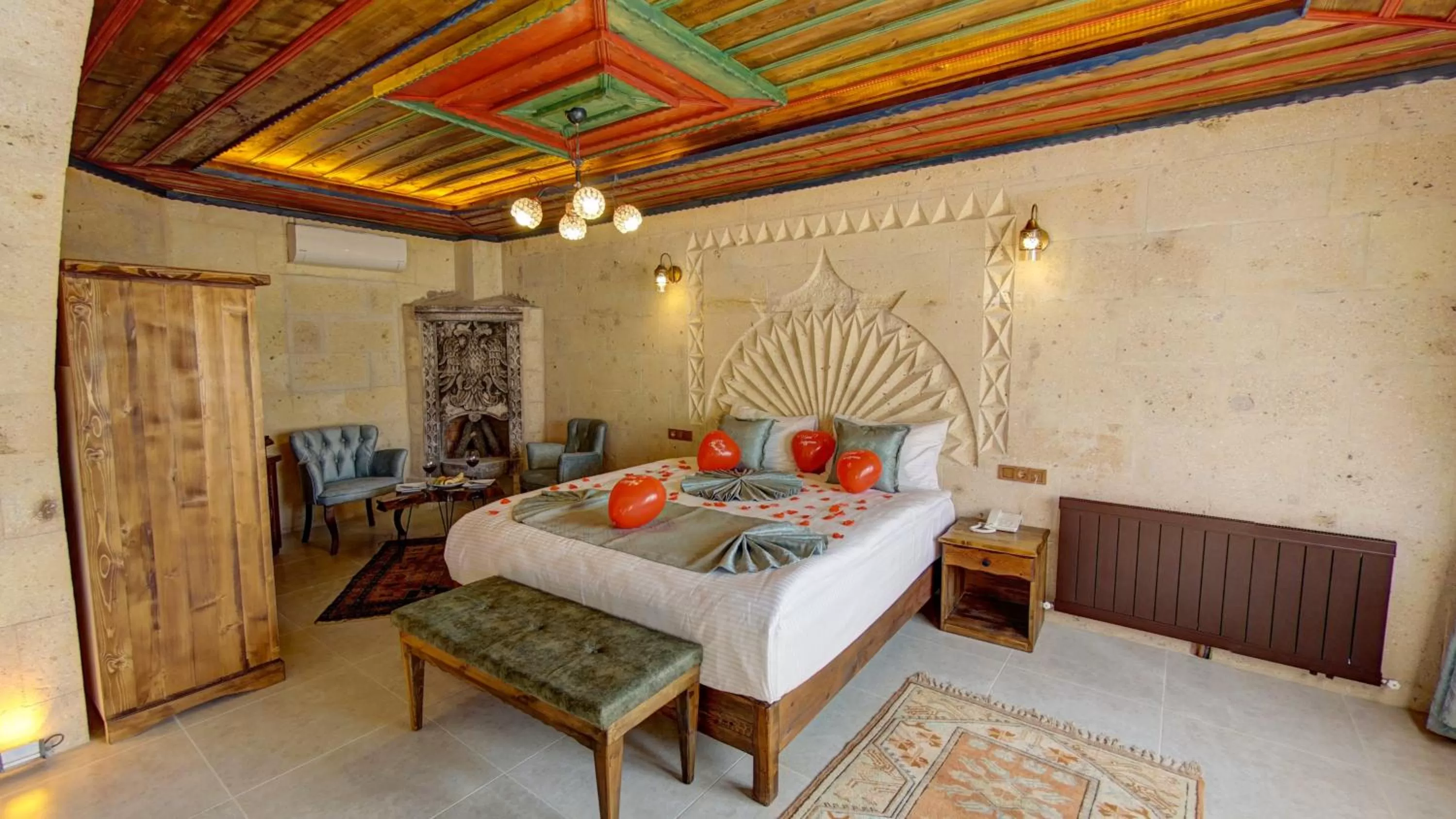 Bed in Premium Cappadocia House