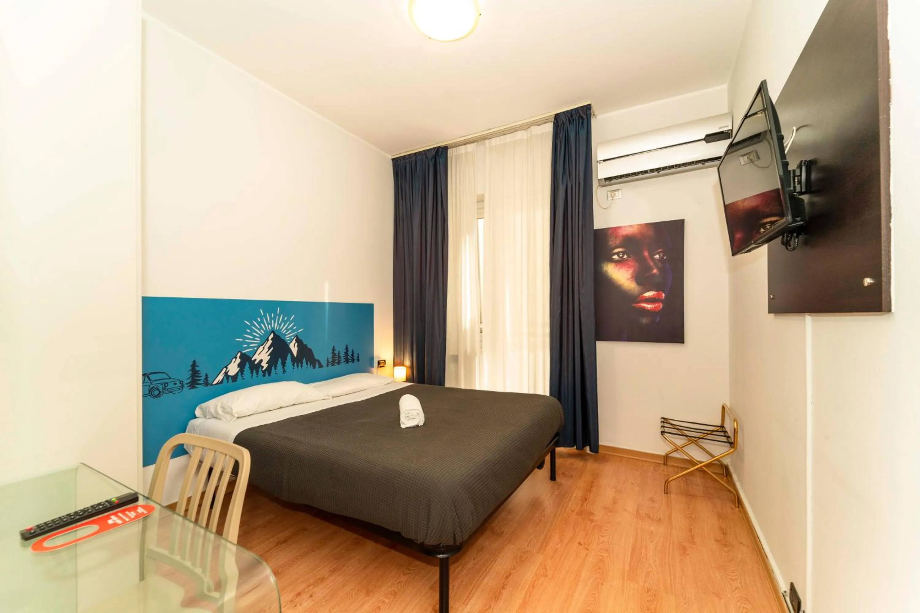 Bed in Hotel Cristallo Torino