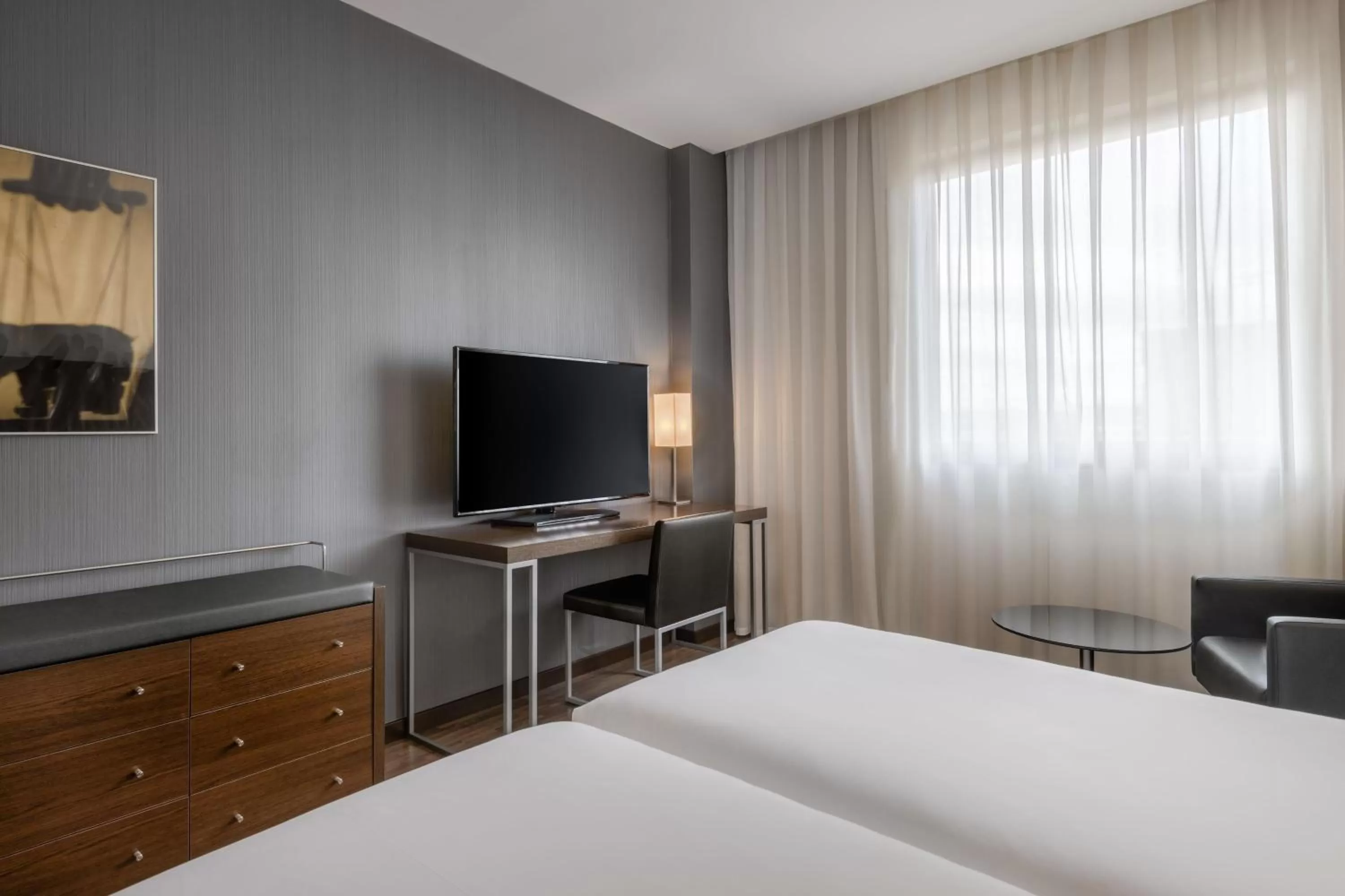 Photo of the whole room, Bed in AC Hotel by Marriott Madrid Airport
