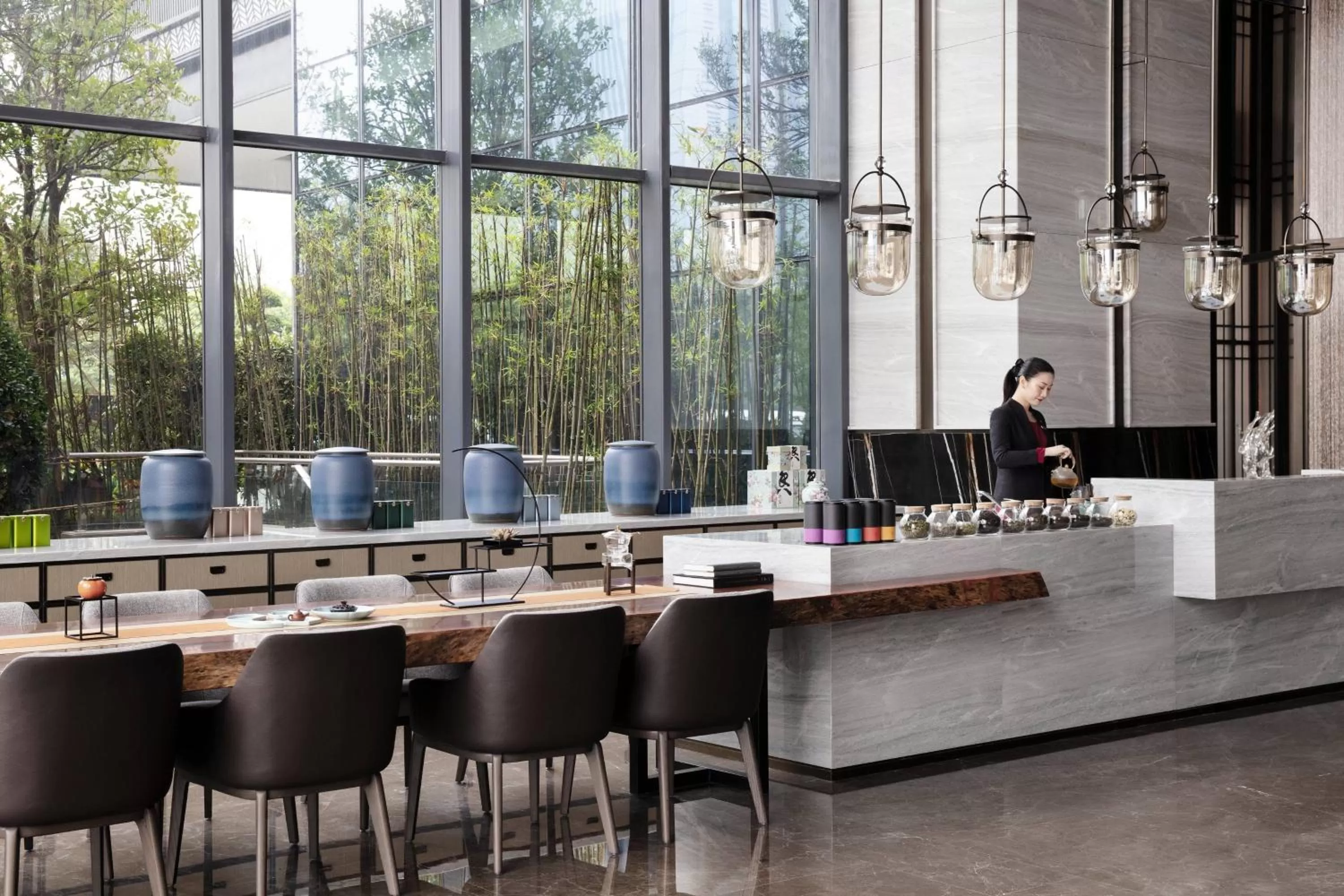 Lounge or bar in Zhangjiagang Marriott Hotel