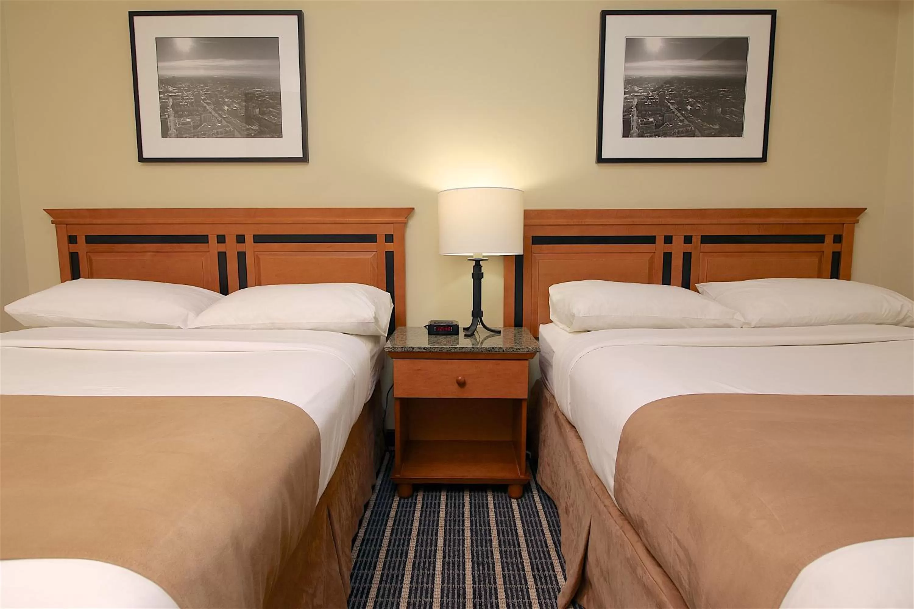 Bed in Medicine Hat Suites