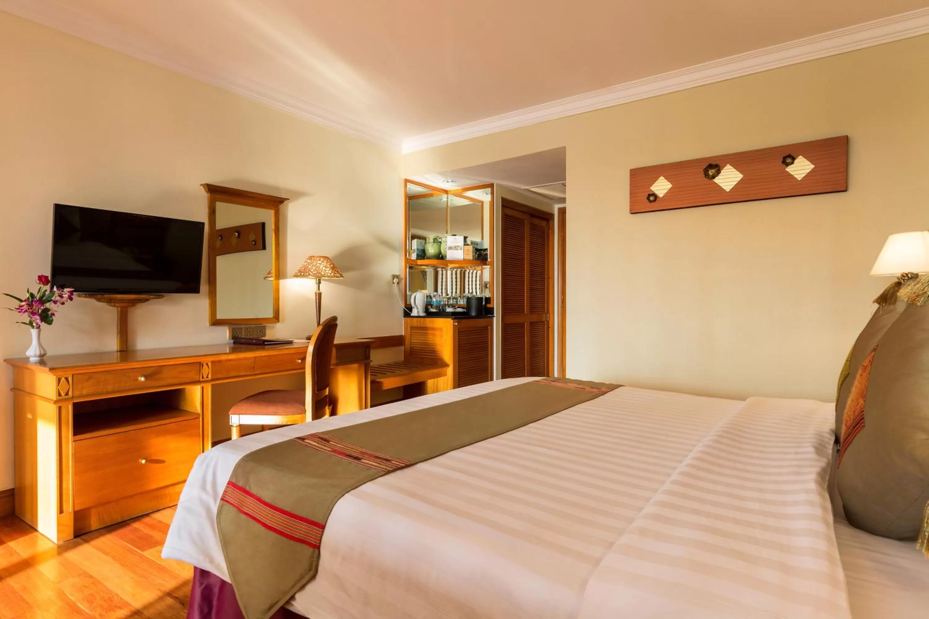 Bed in Angkor Century Resort & Spa