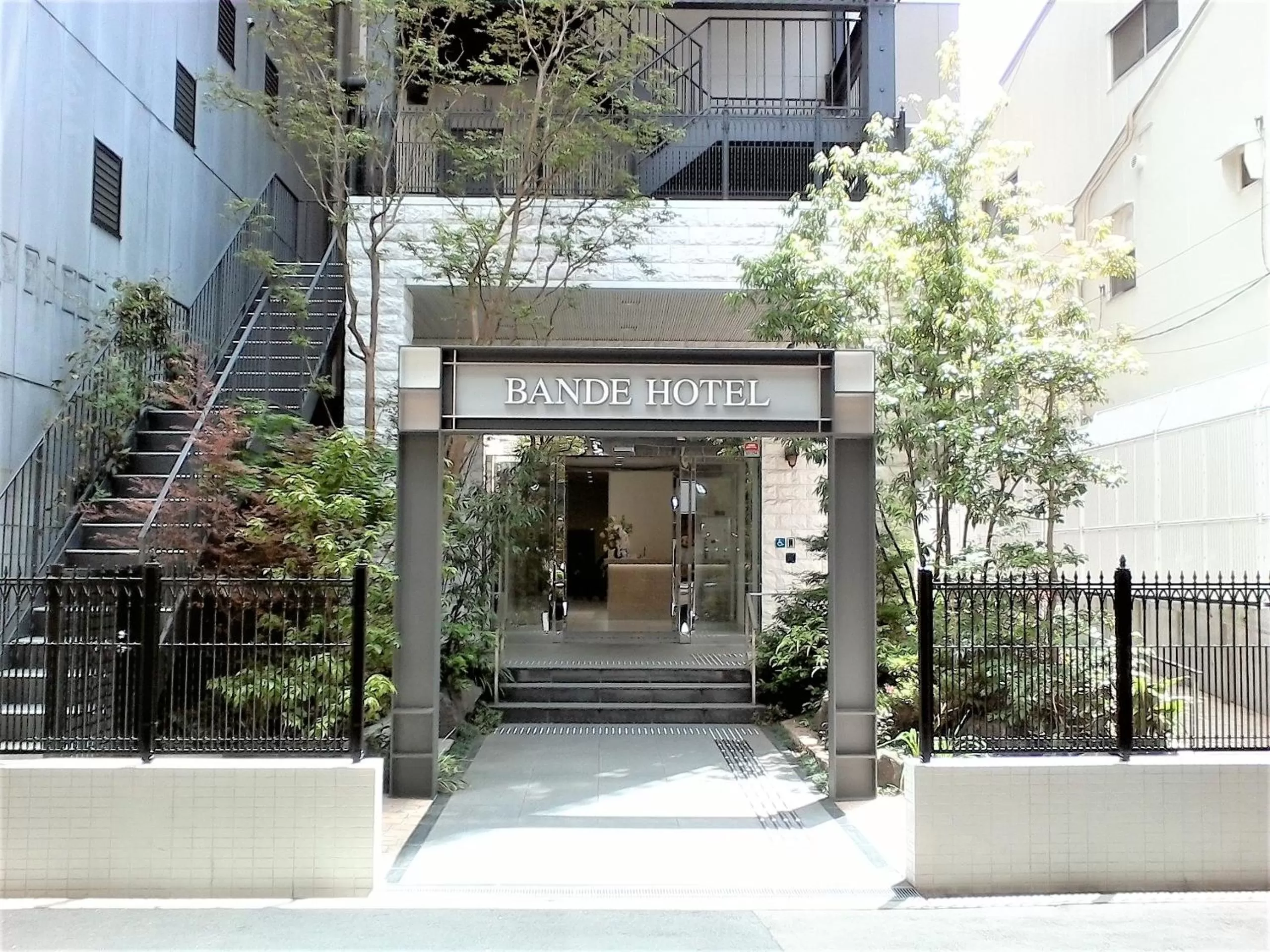 Facade/entrance in Bande Hotel Osaka