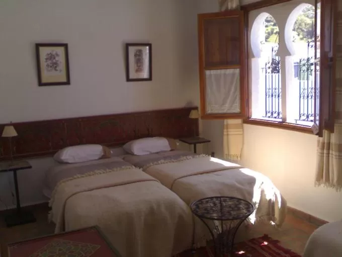 Bed in Hôtel Ras El Maa