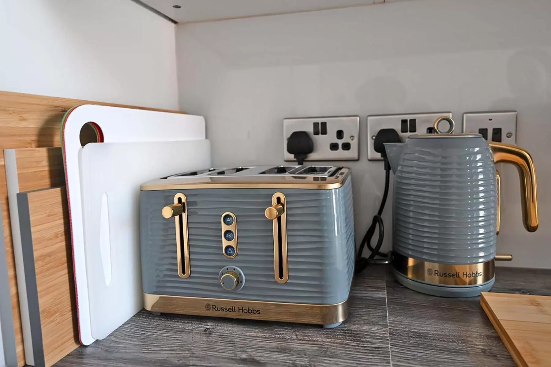 Communal kitchen in The Hathaways