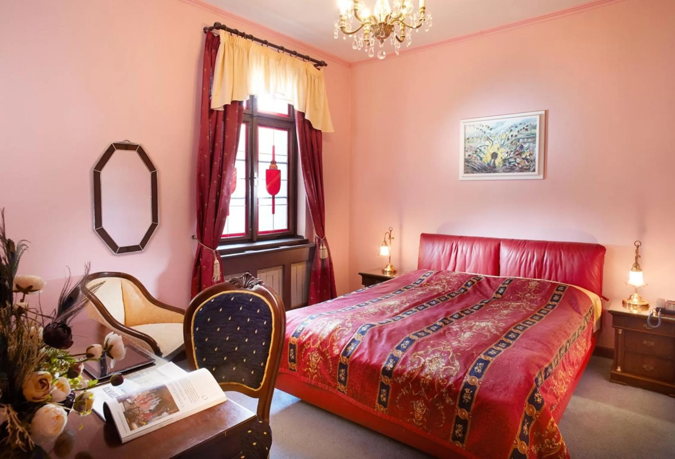 Photo of the whole room, Bed in U Páva