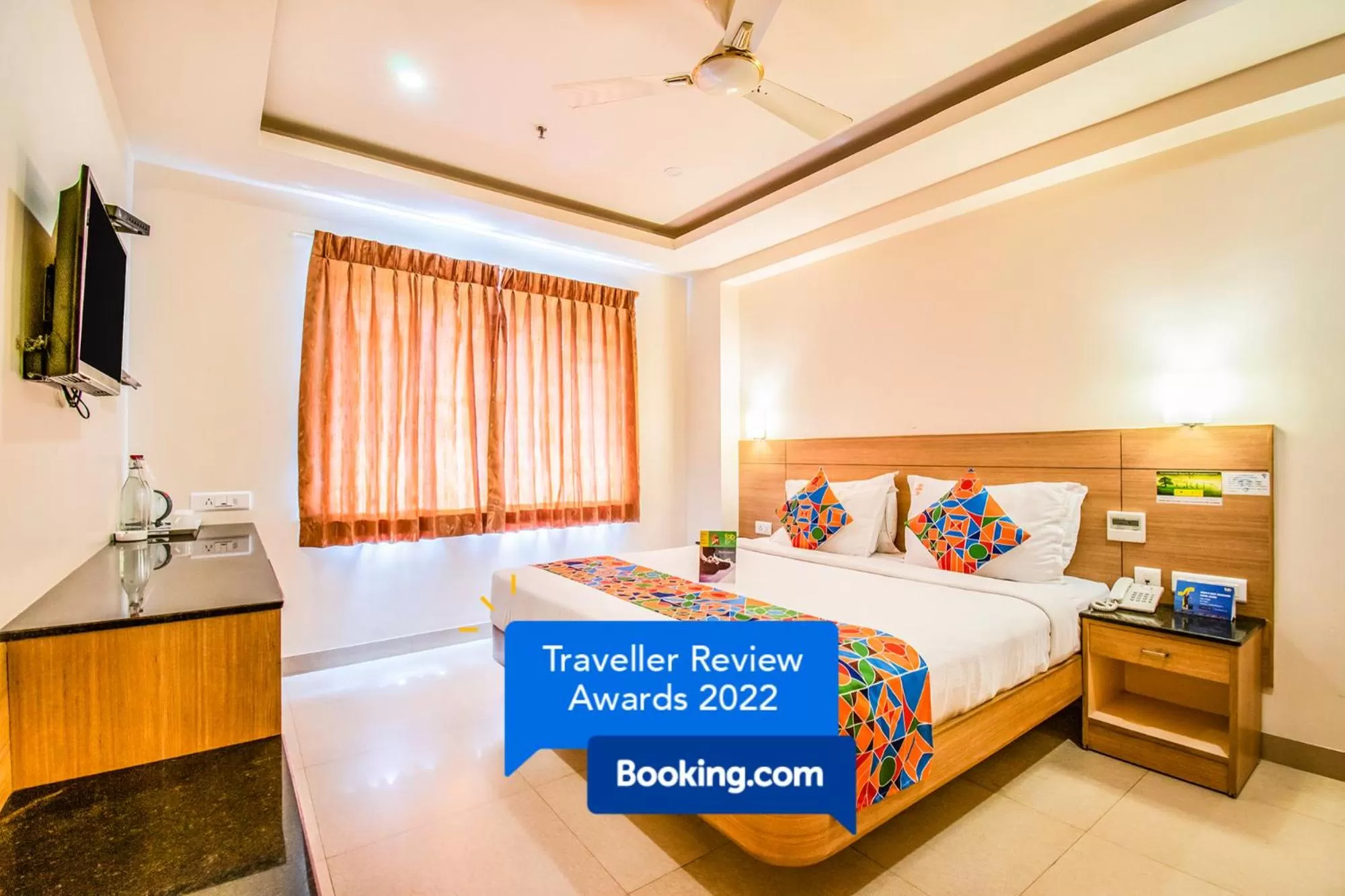 Bedroom, Bed in FabHotel Prime Royal Castle Gandhipuram