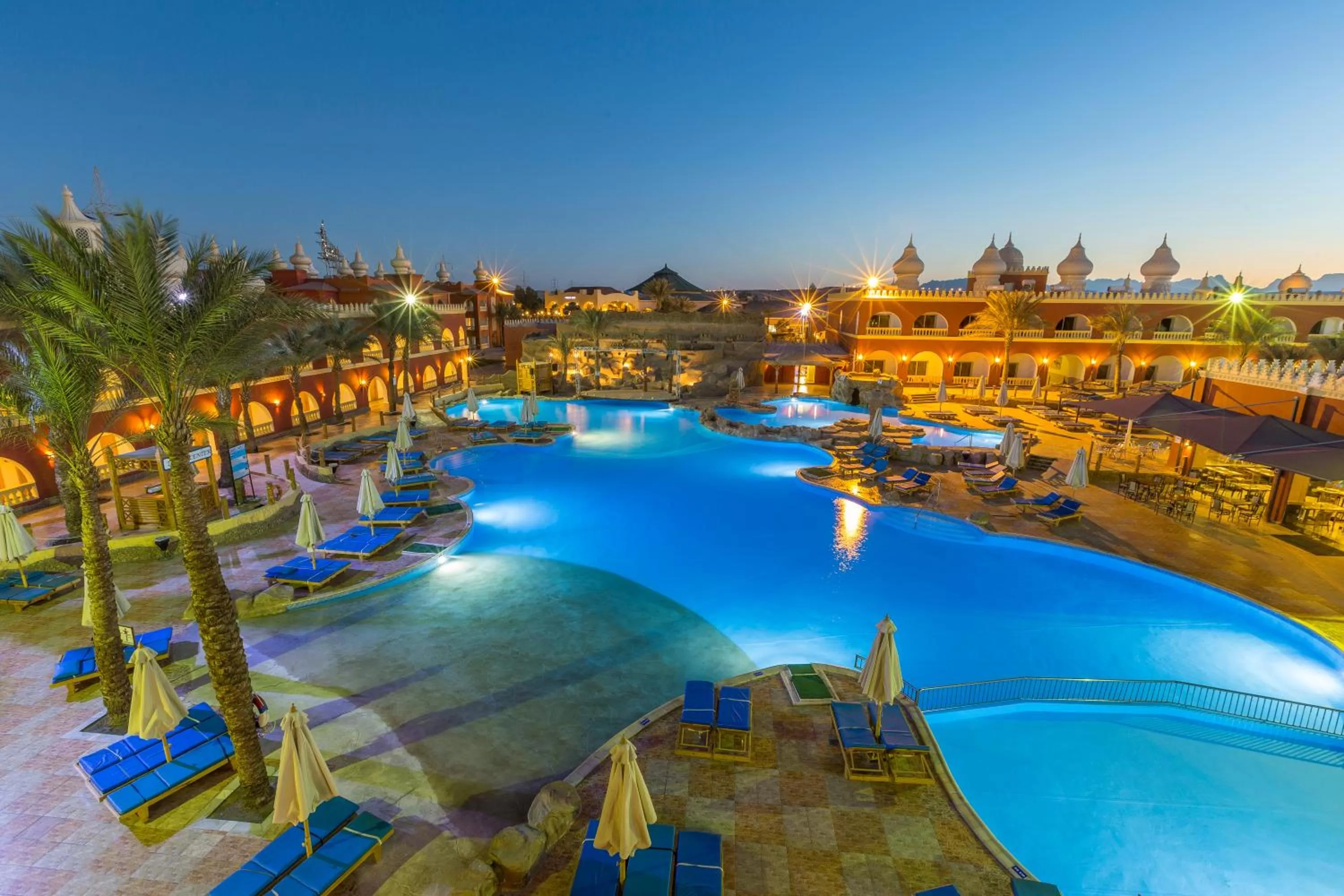 Pool view in Pickalbatros Alf Leila Wa Leila Resort - Neverland Hurghada