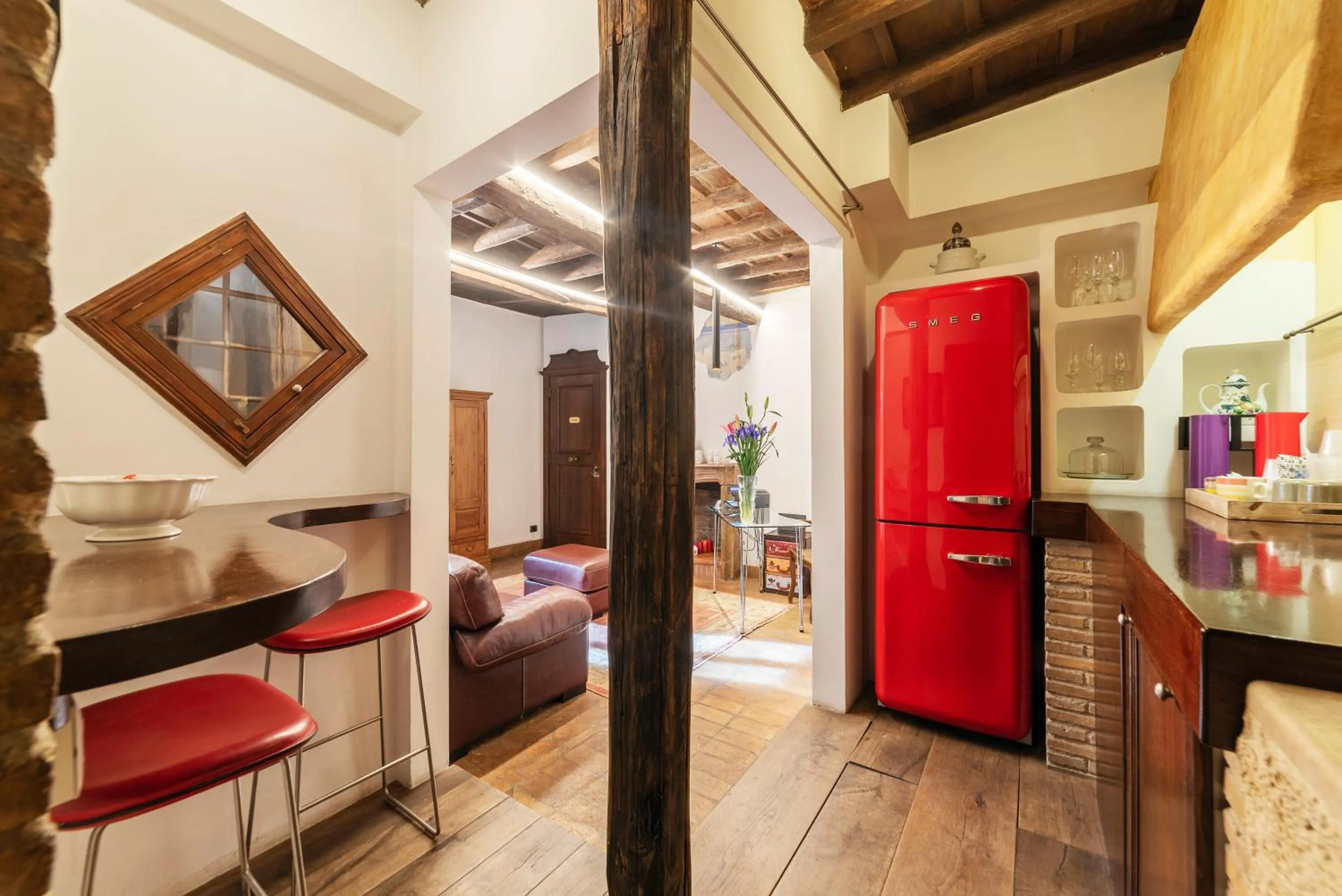 Kitchen or kitchenette in Luxury Trastevere