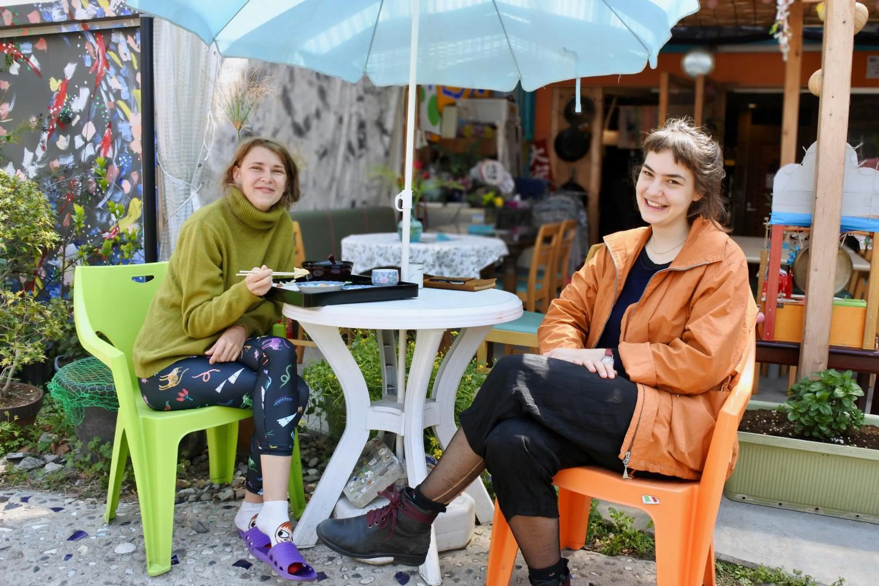 Guests in Kamagasaki University of the Arts Cafe Garden Guest House aka Cocoroom