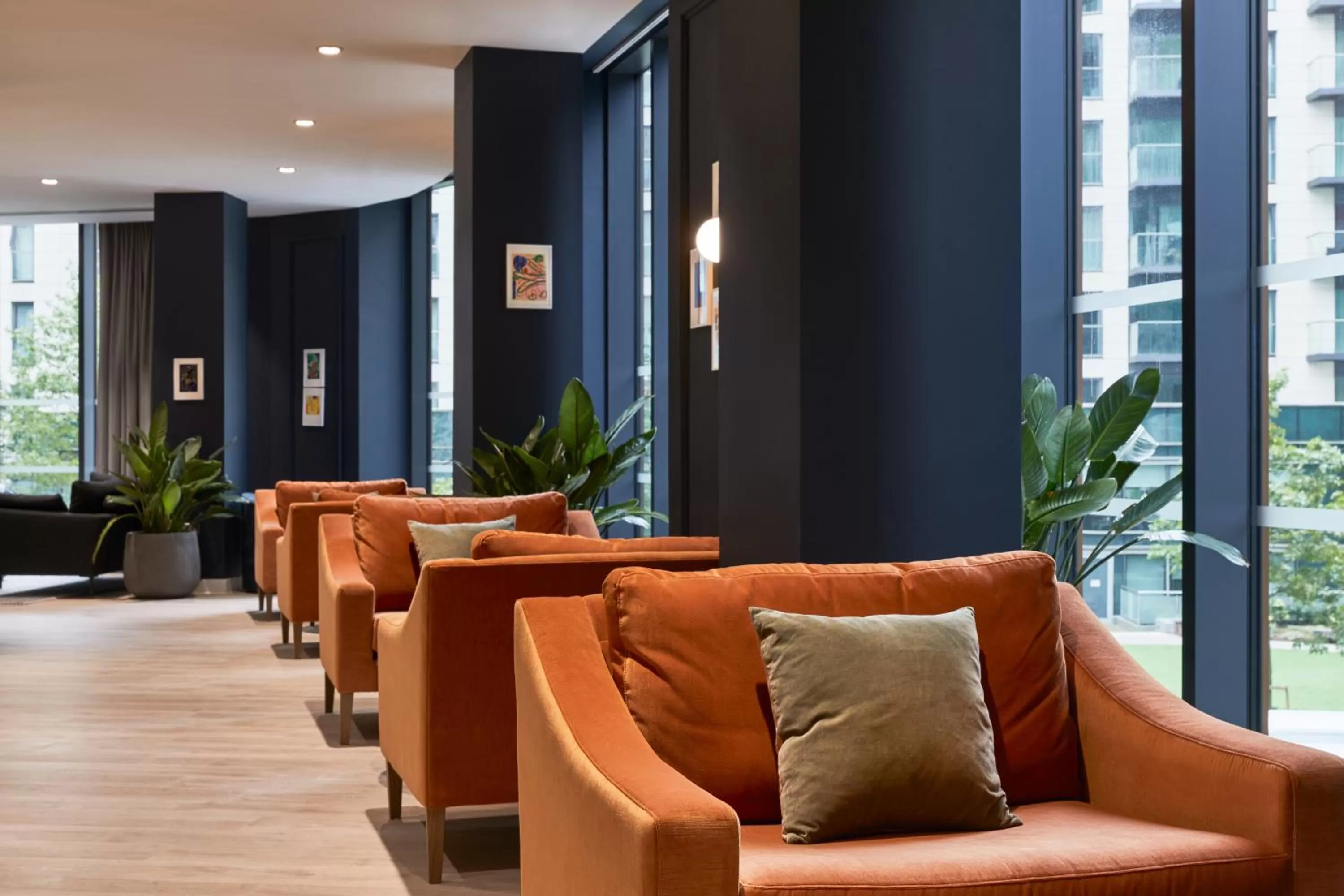 Seating area in ARK Canary Wharf