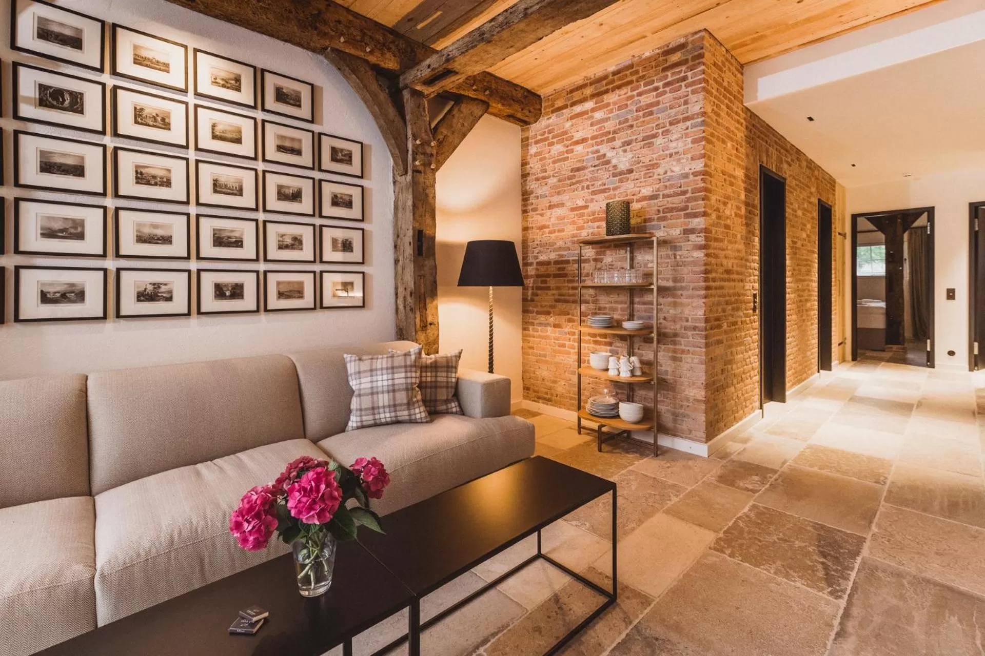 Living room, Bed in Gut Damp Ferien Lofts