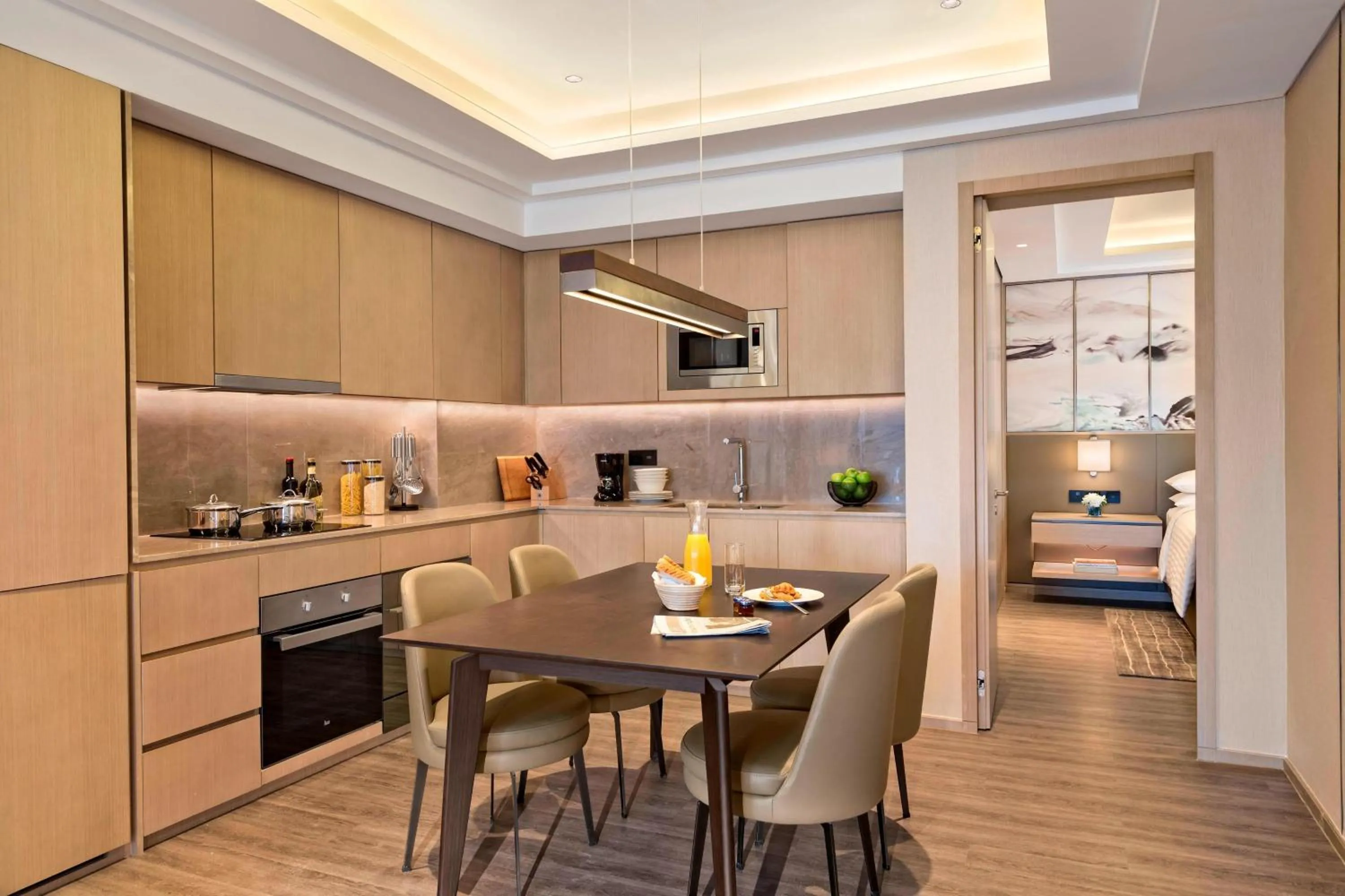 Bedroom in Marriott Executive Apartments Hangzhou Yuhang