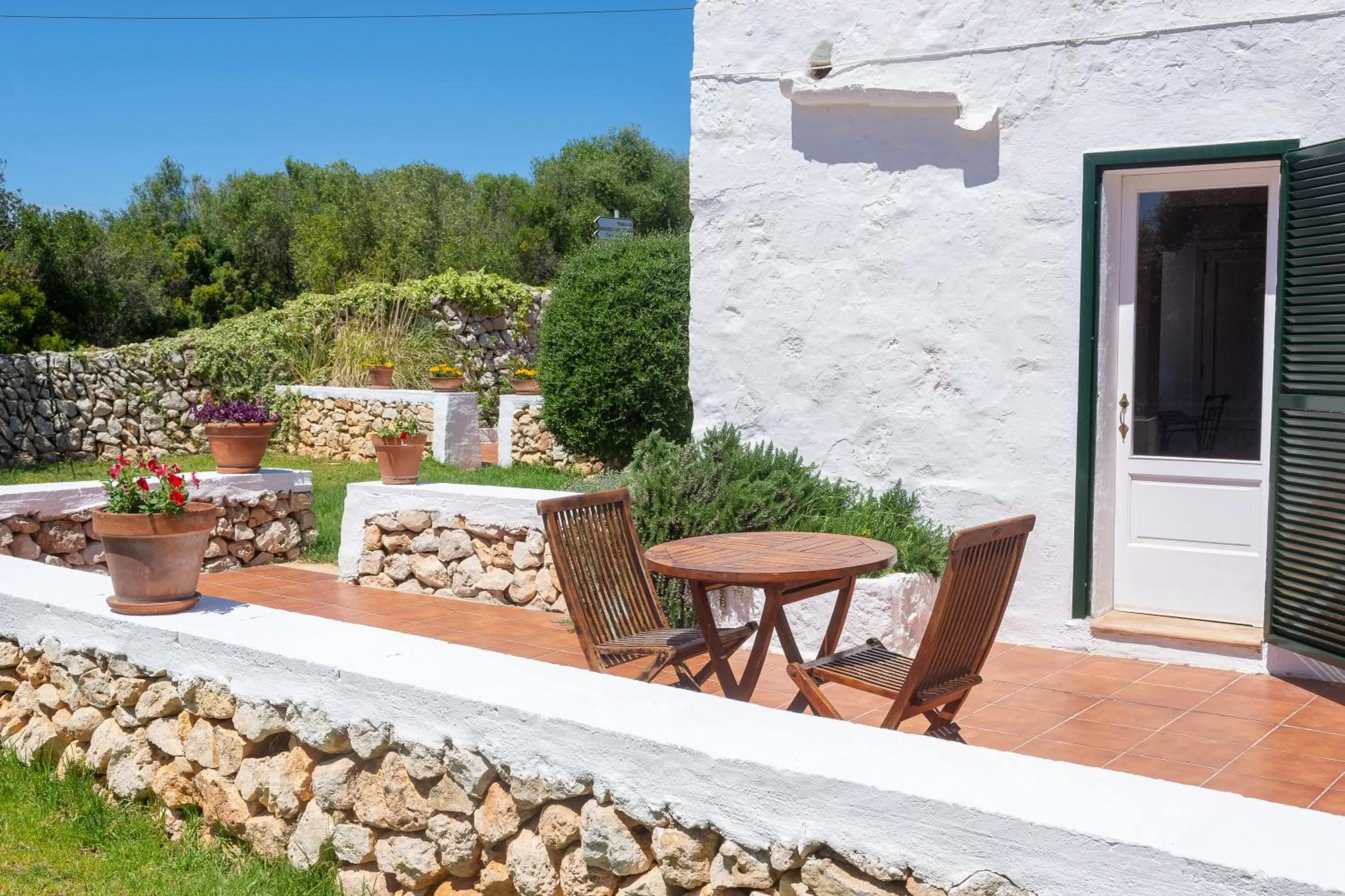 Balcony/Terrace in Agroturismo Binissafullet Vell