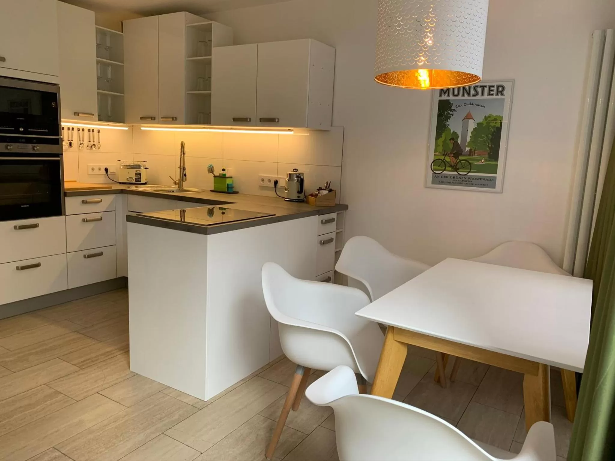 Kitchen/Kitchenette in Park-Lodge Am Rohrbusch