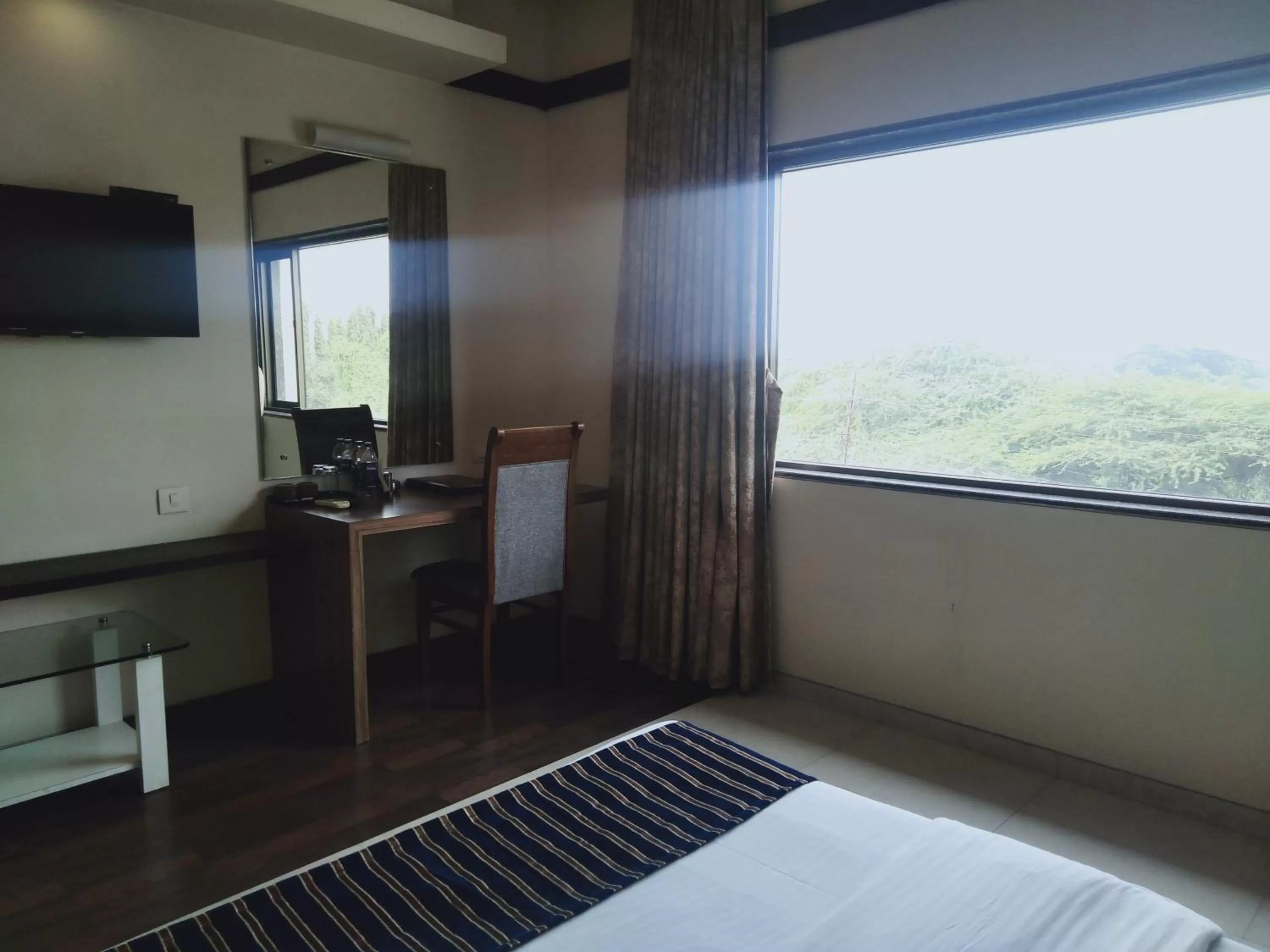 Bed in Hotel Udayanraje Palace