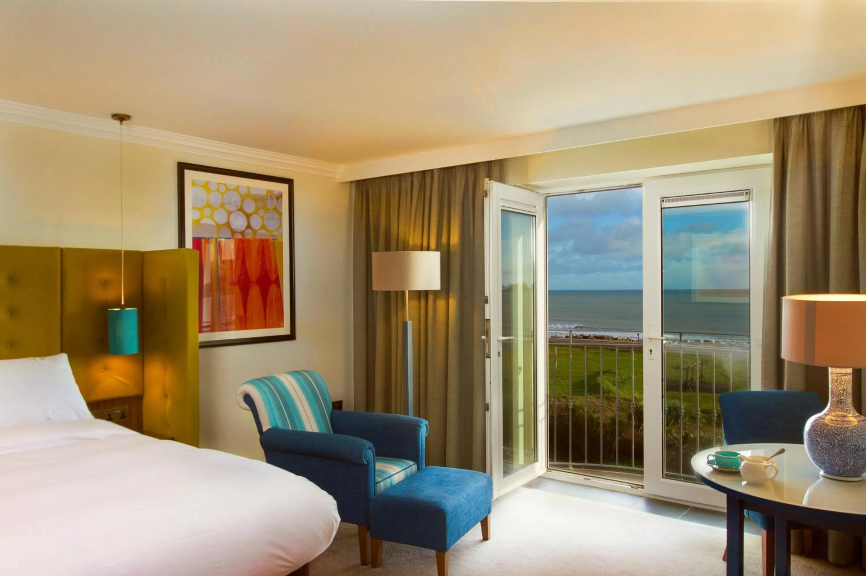 Photo of the whole room, Bed in Garryvoe Hotel