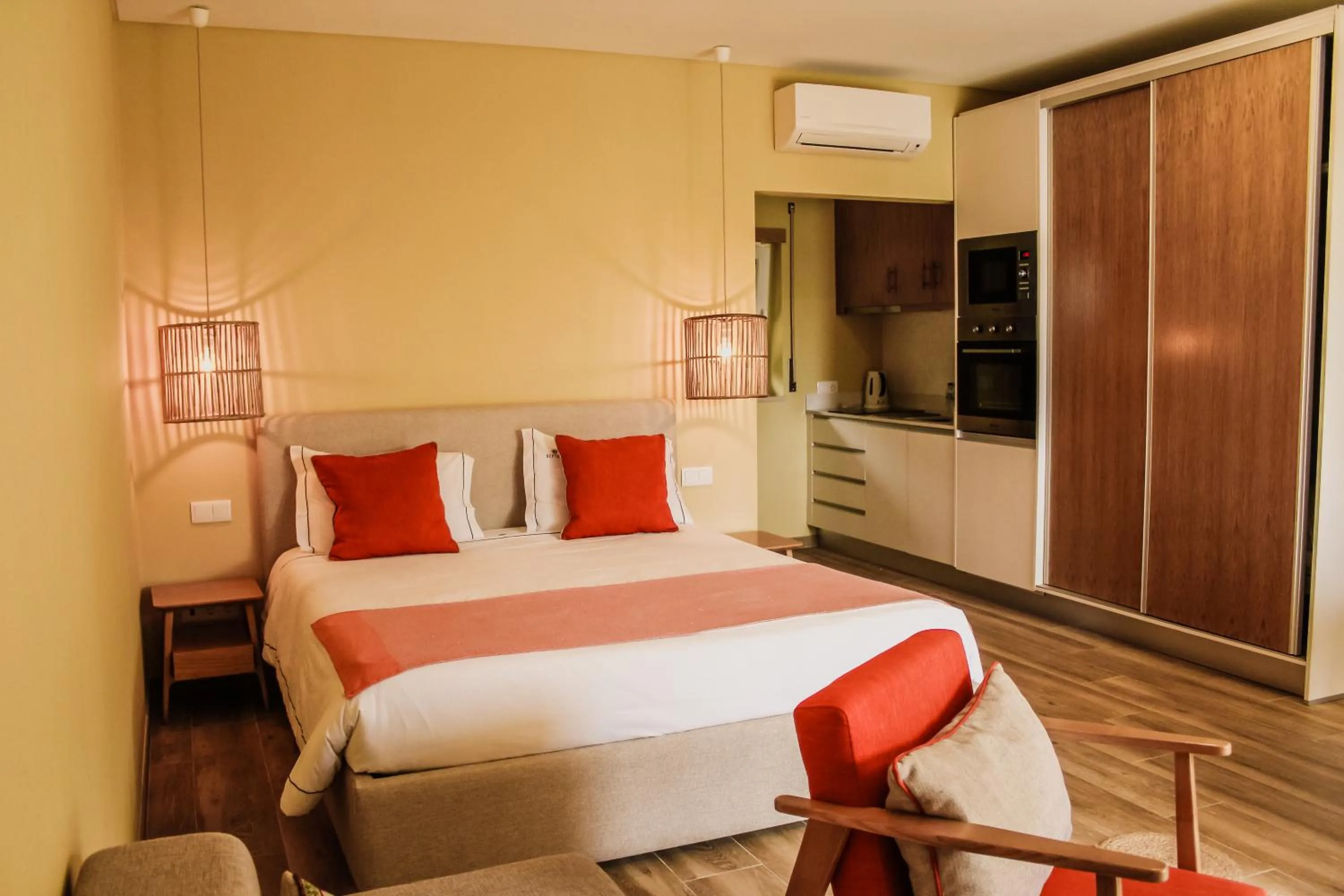 Bed in Hotel Neptuno