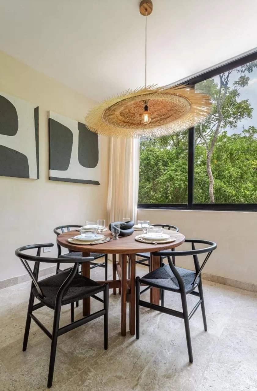 Dining area in Kuukum Tulum Hotel