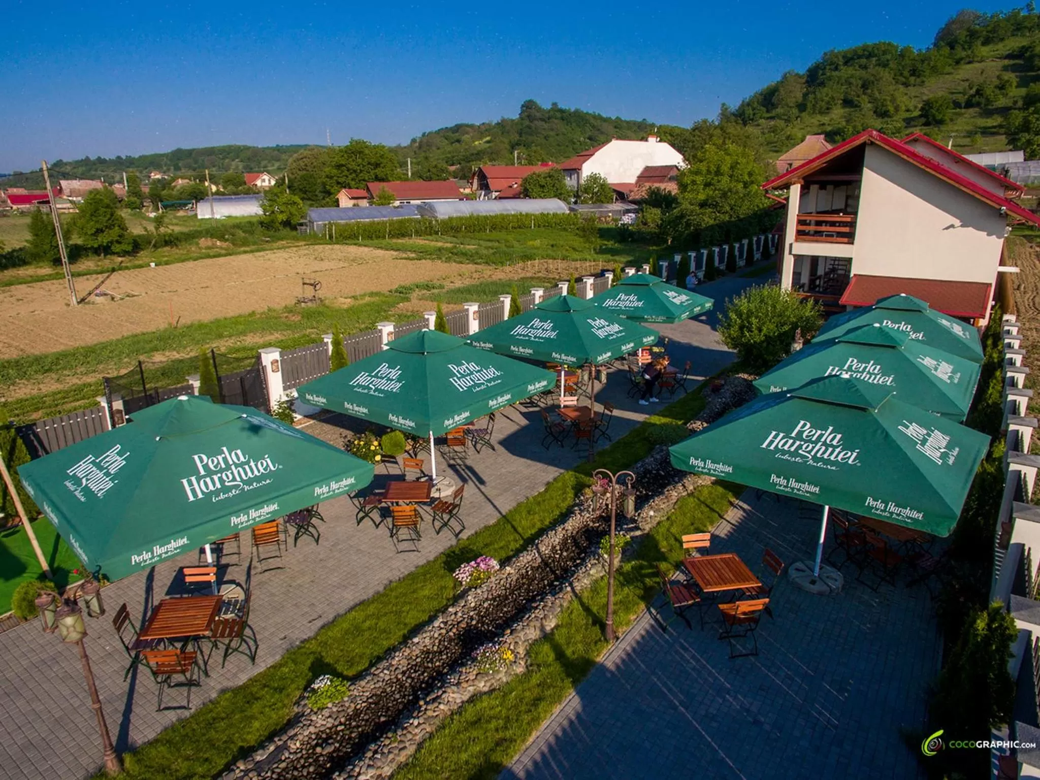 On site, Bird's-eye View in Country Court