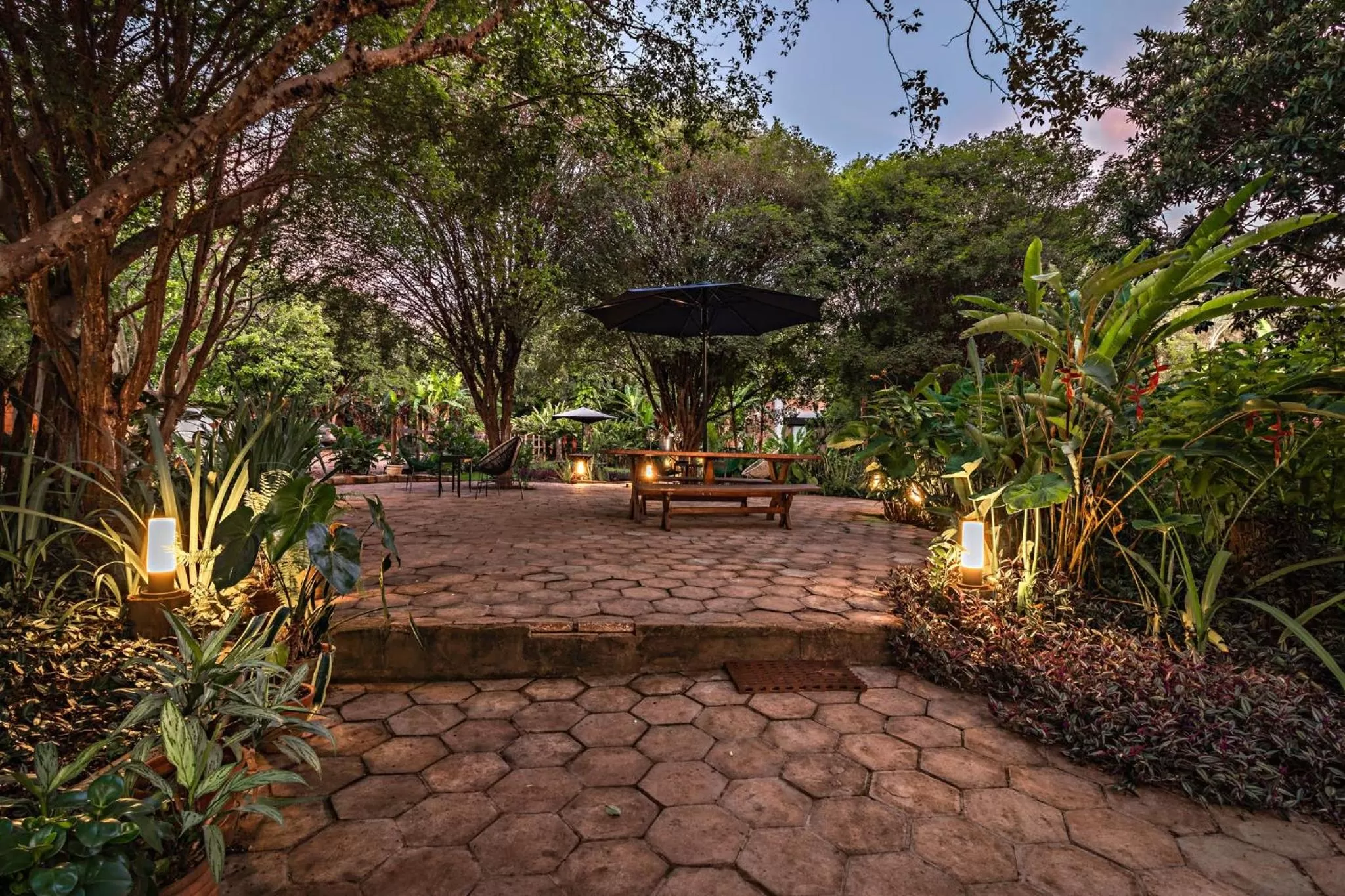 Patio in Suítes no Quintal