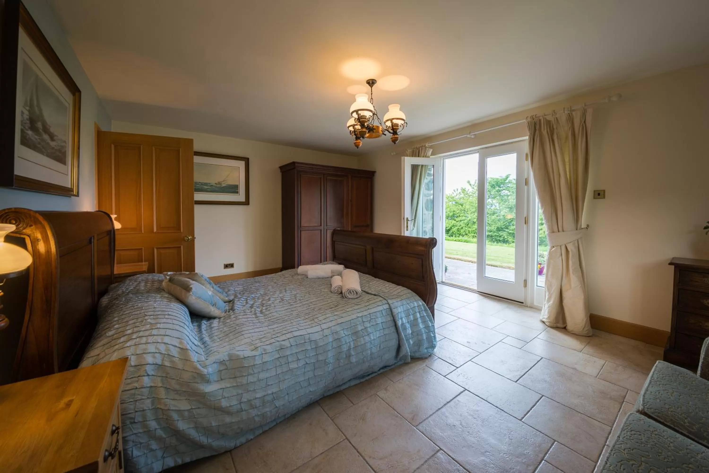 Bedroom, Bed in Errichel House and Cottages