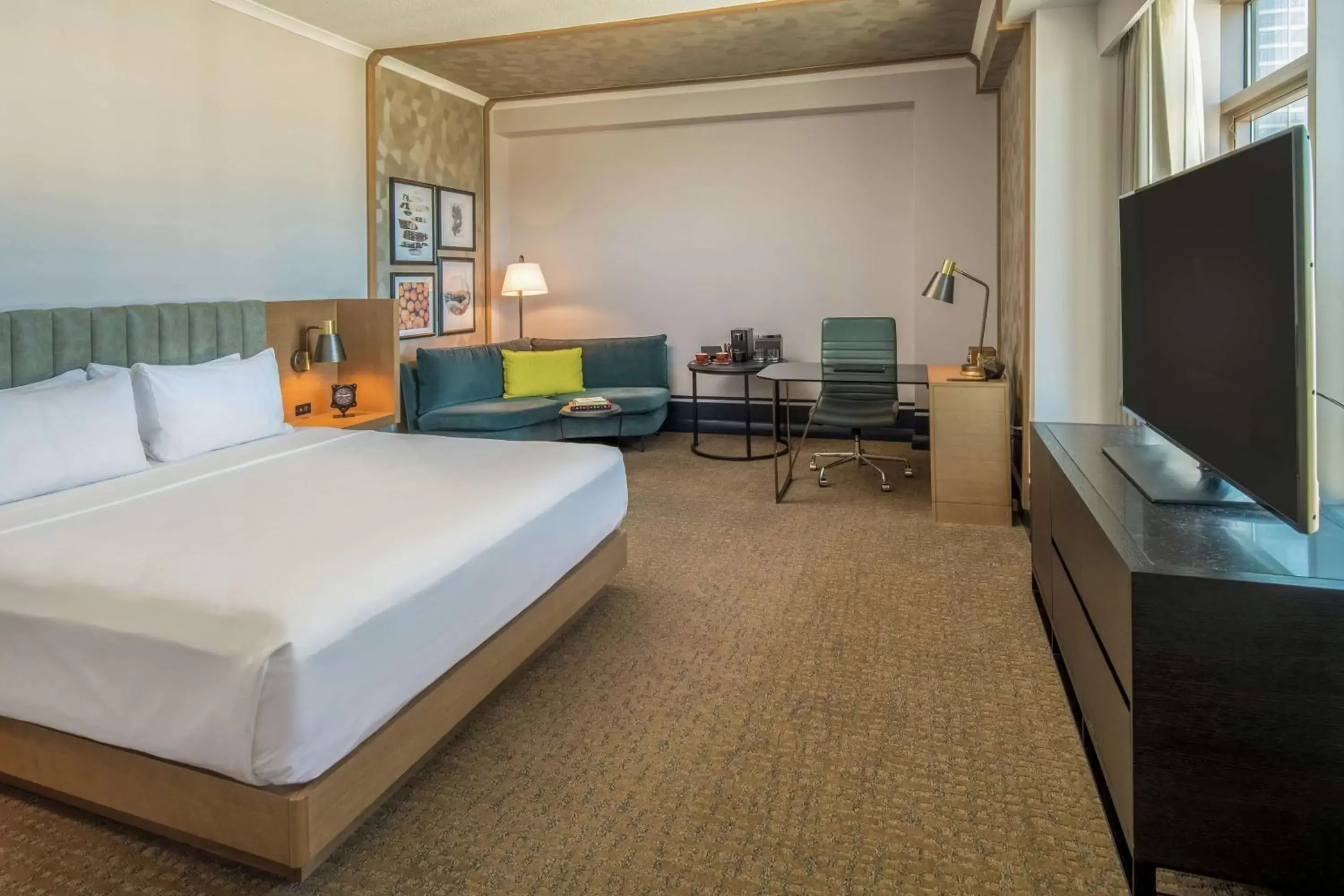 King Corner Room in The Duniway Portland, A Hilton Hotel King Corner Room in The Duniway Portland, A Hilton Hotel