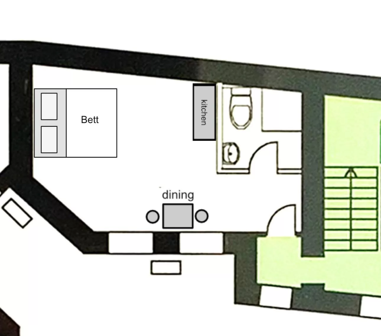 Floor Plan in Saale, Marktplatz Zentrum, Apartmenthaus am Dom von Plant Room