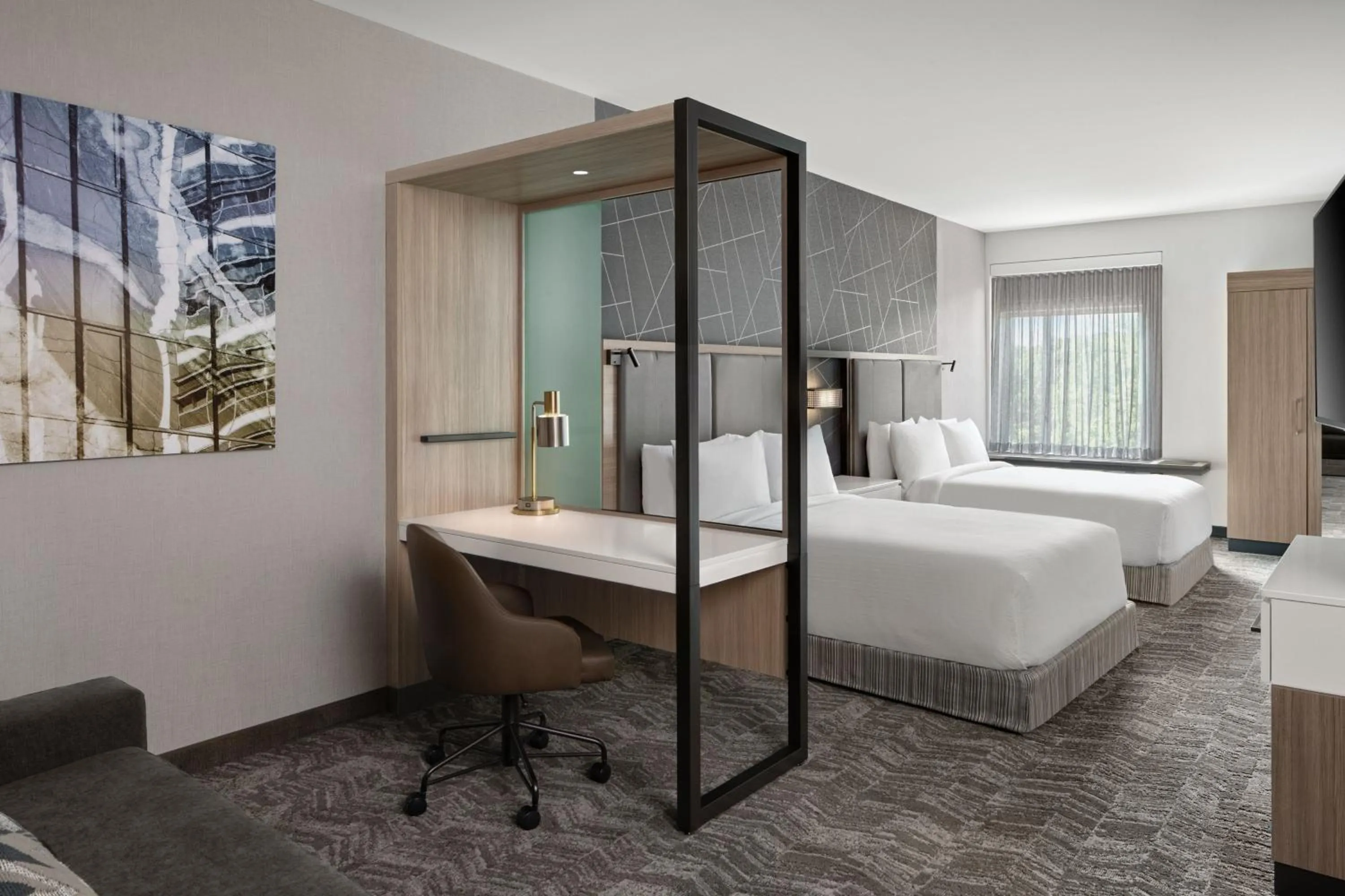 Bedroom, Bed in SpringHill Suites by Marriott Kalamazoo Portage