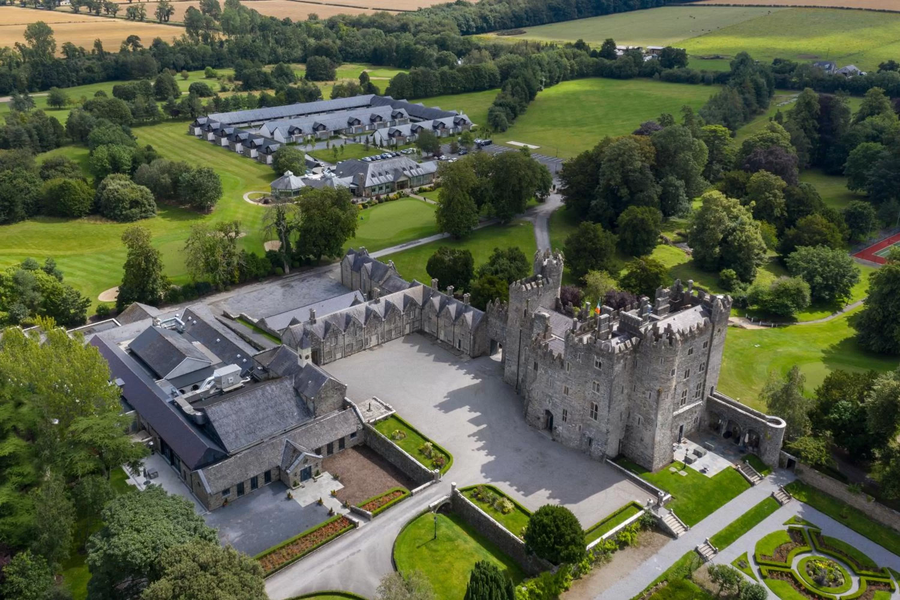 Bird's eye view in Kilkea Castle