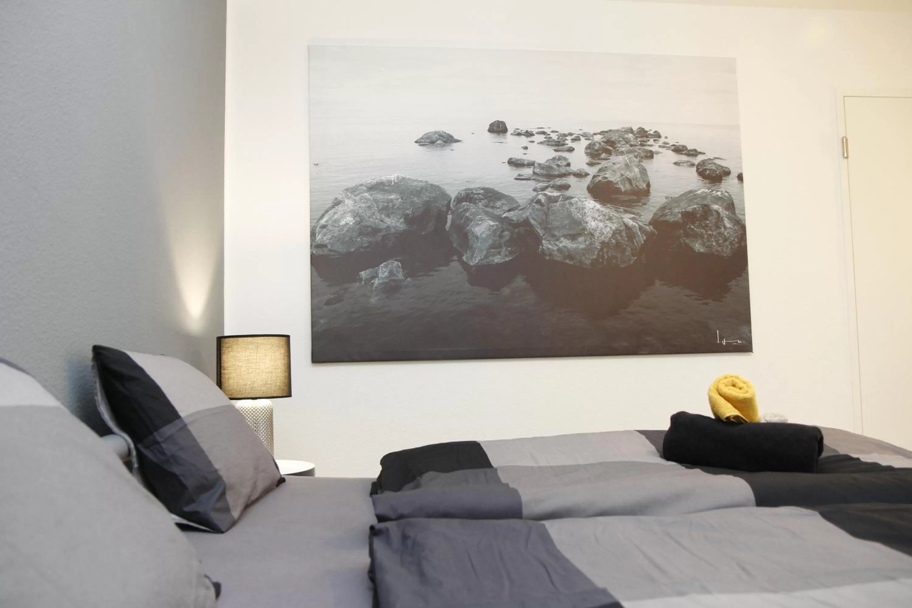 Property building, Bed in Pension Sunneschyn