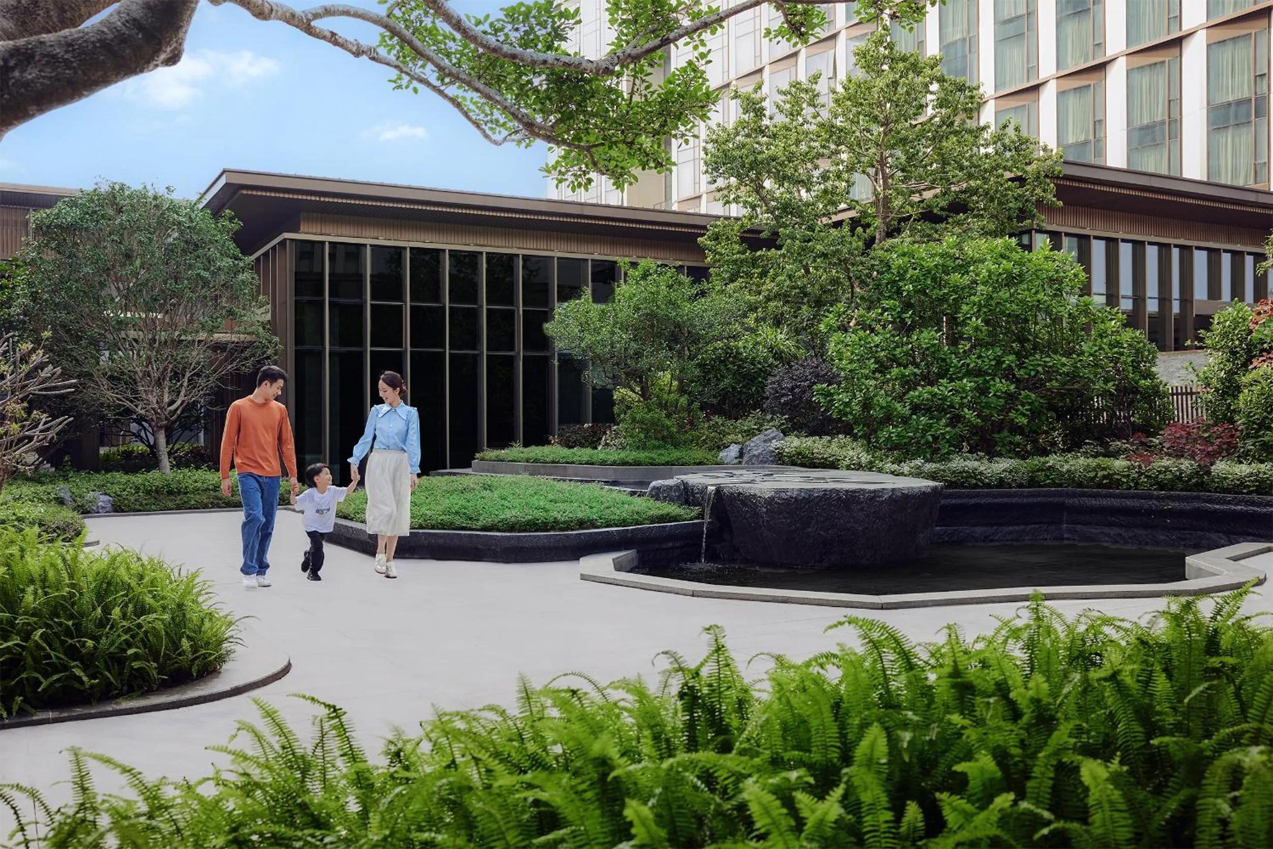 Garden in Guangzhou Marriott Hotel Baiyun