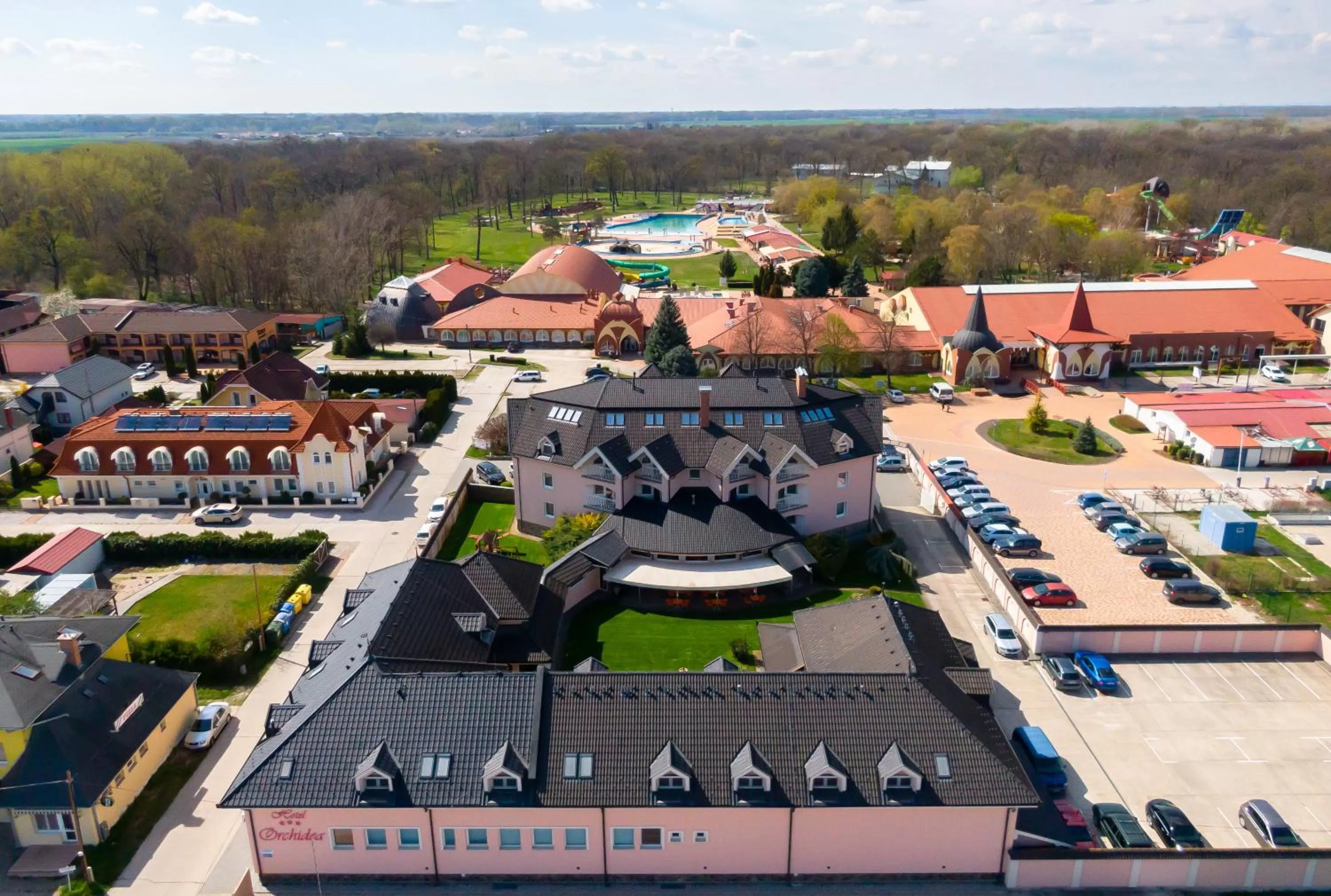 Bird's eye view, Bird's-eye View in Spa & Wellness Hotel Orchidea