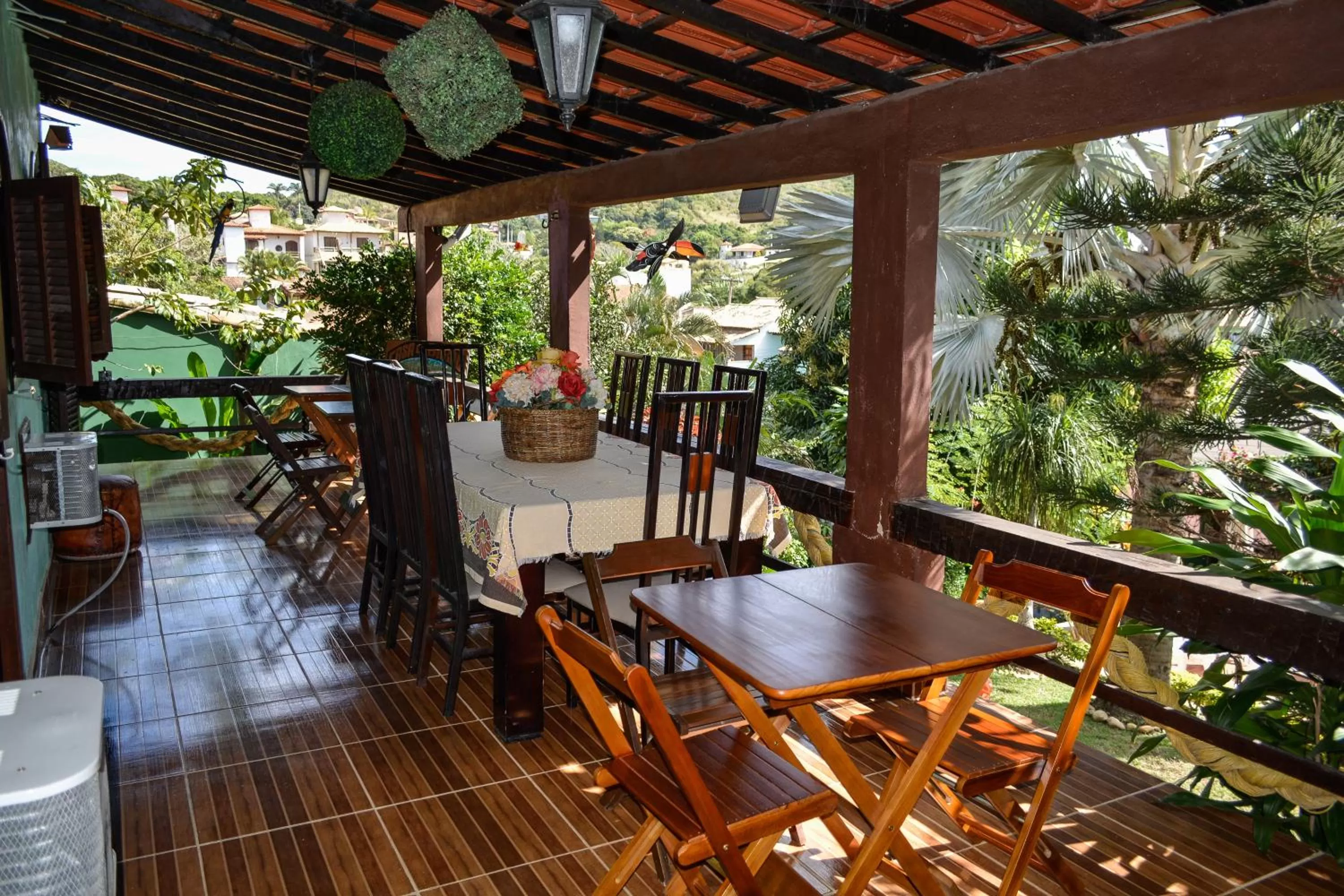 Balcony/Terrace in Suítes Casa do Barão