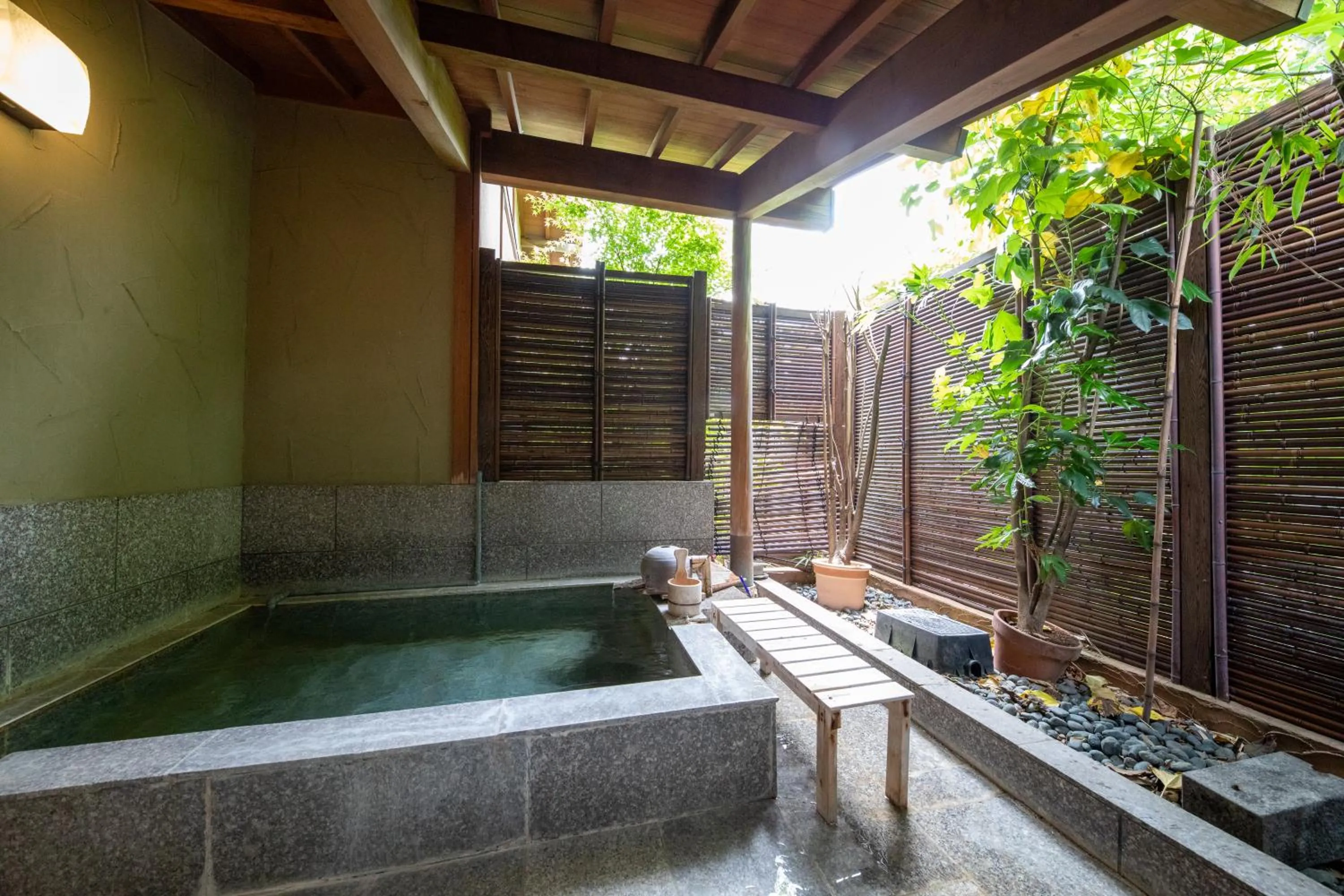 Hot Spring Bath in Oyado Ichizen