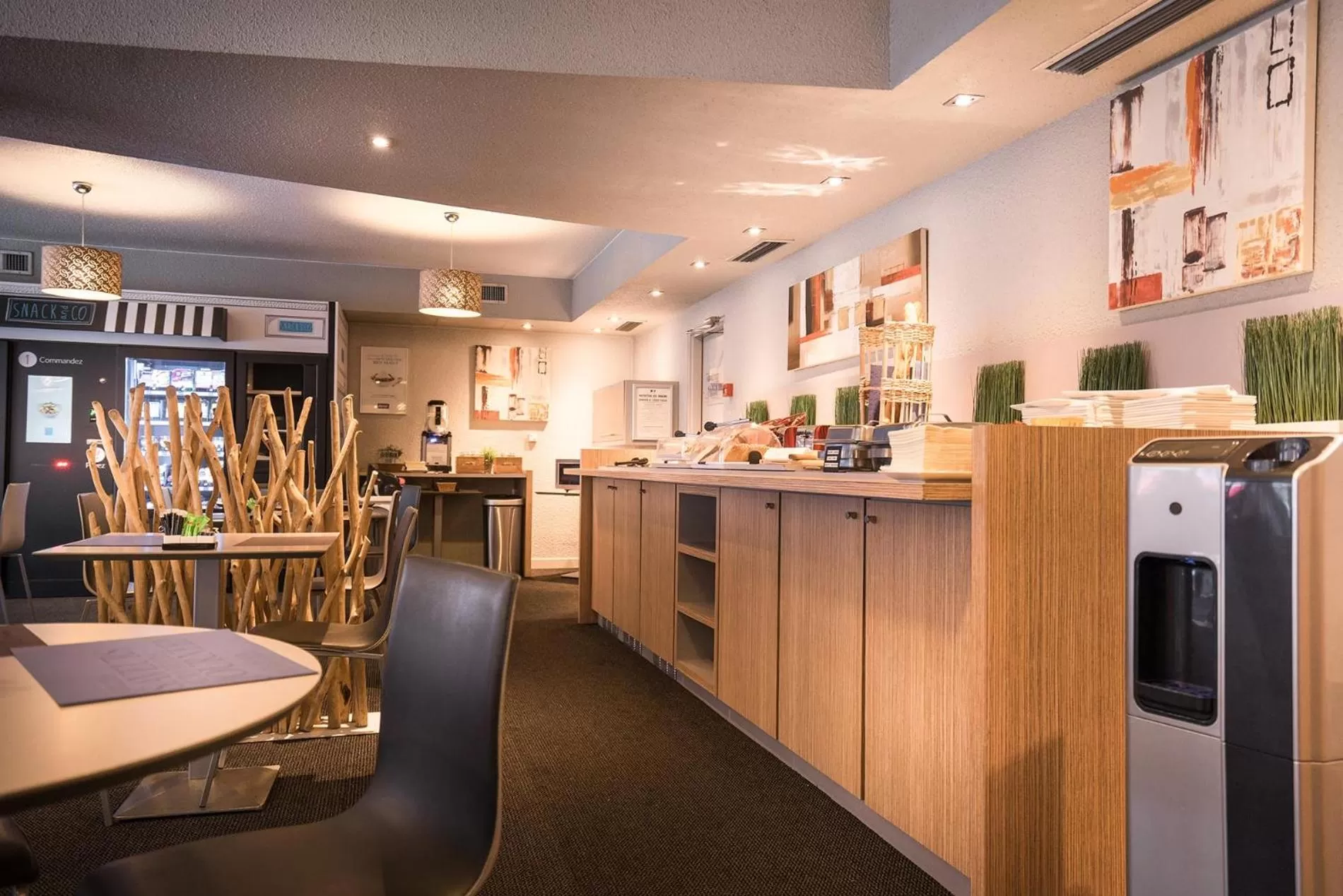 Buffet breakfast in Kyriad Le Bourget Centre- Parc Des Expositions