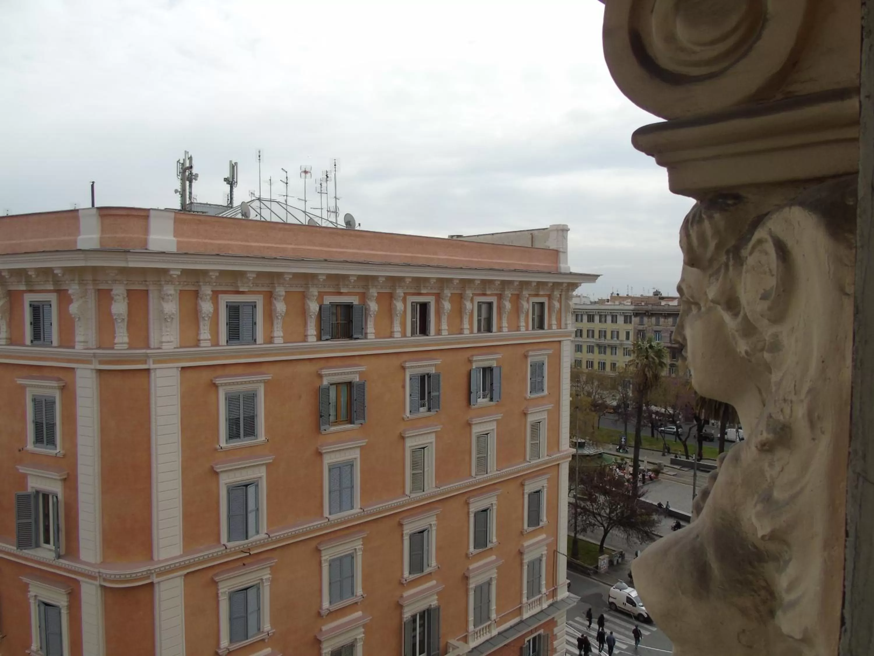 City view in Room Inn Vatican