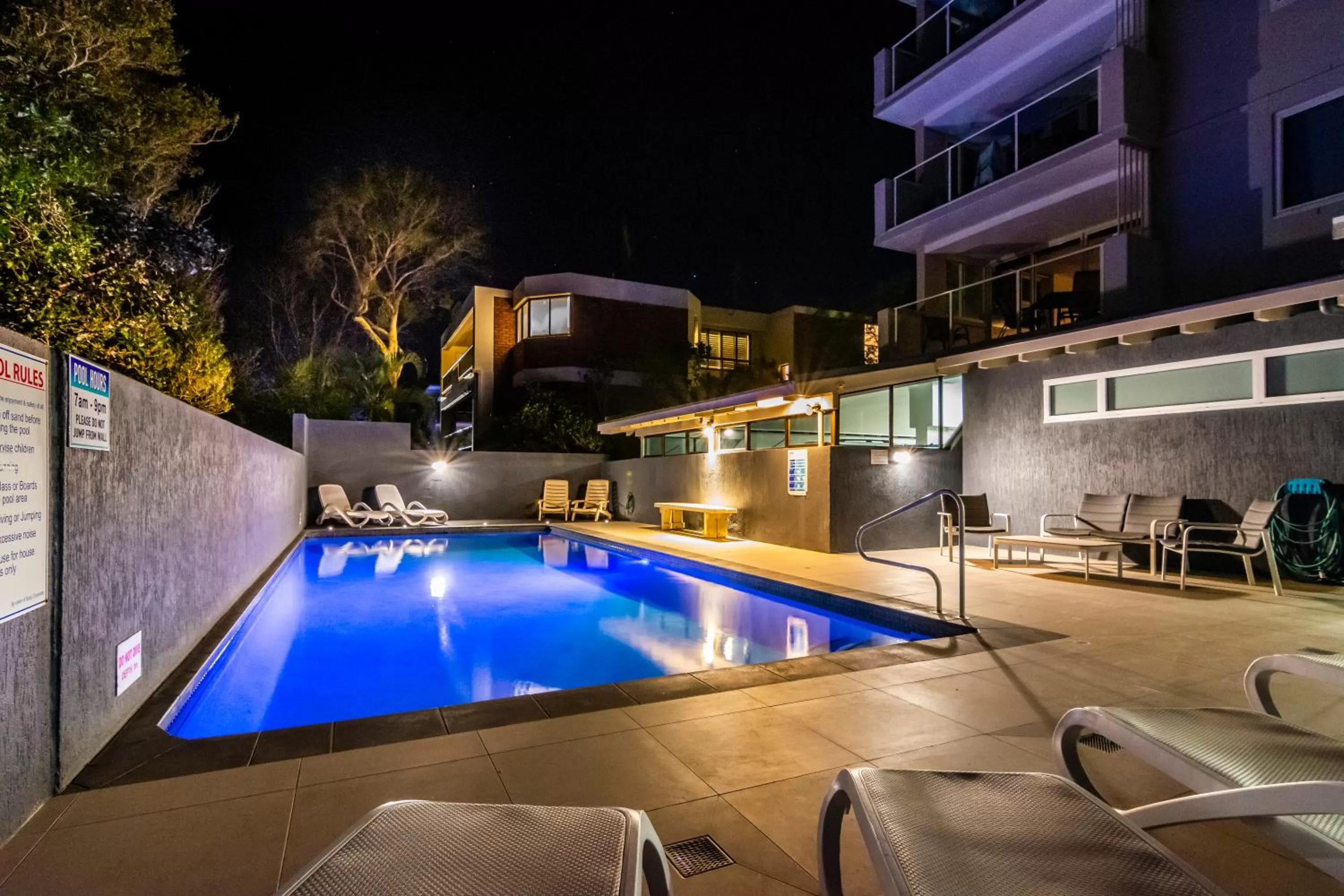 Swimming pool in 84 The Spit Holiday Apartments