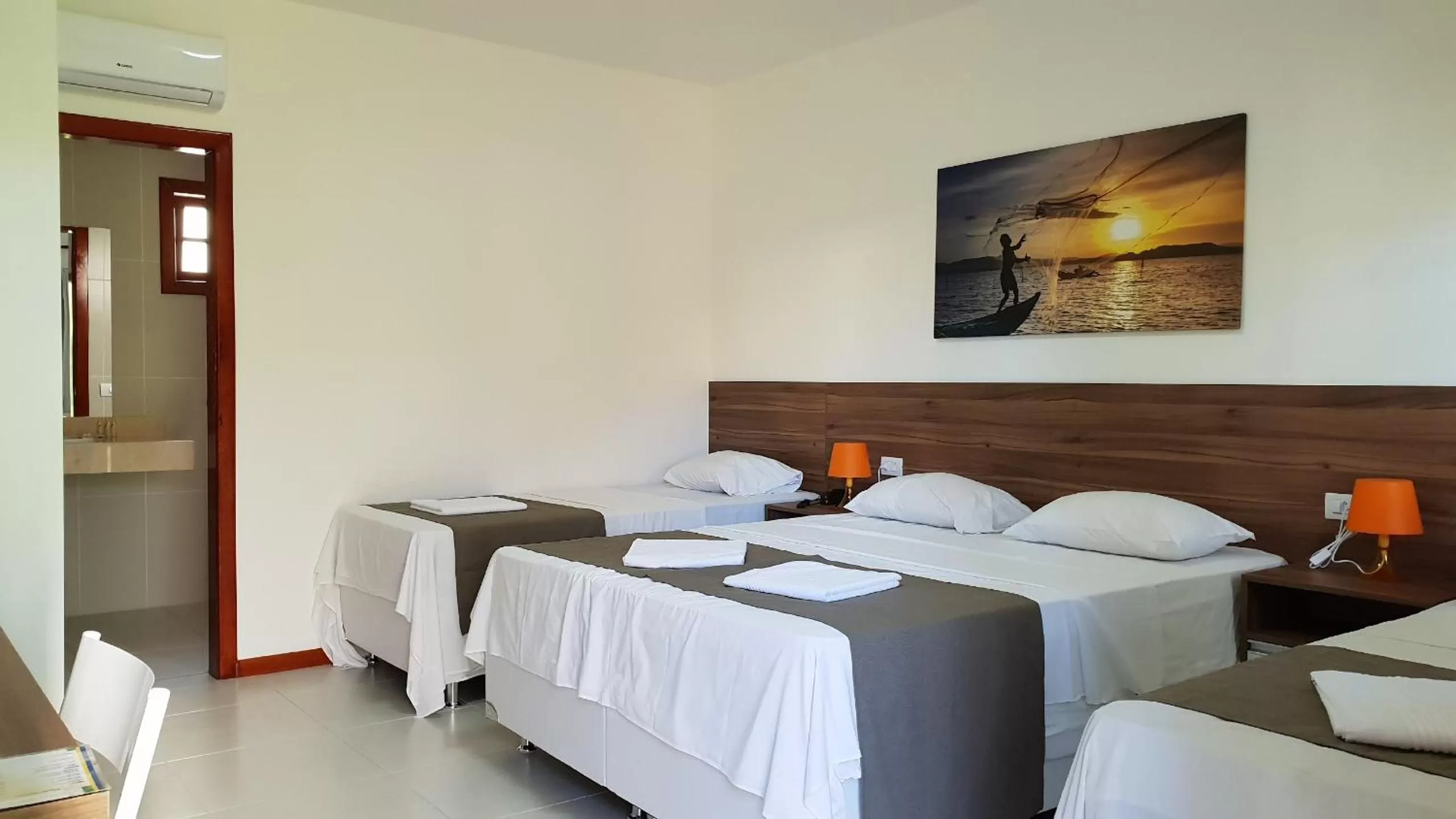 Bed in Hotel Pousada Salvador Paradise