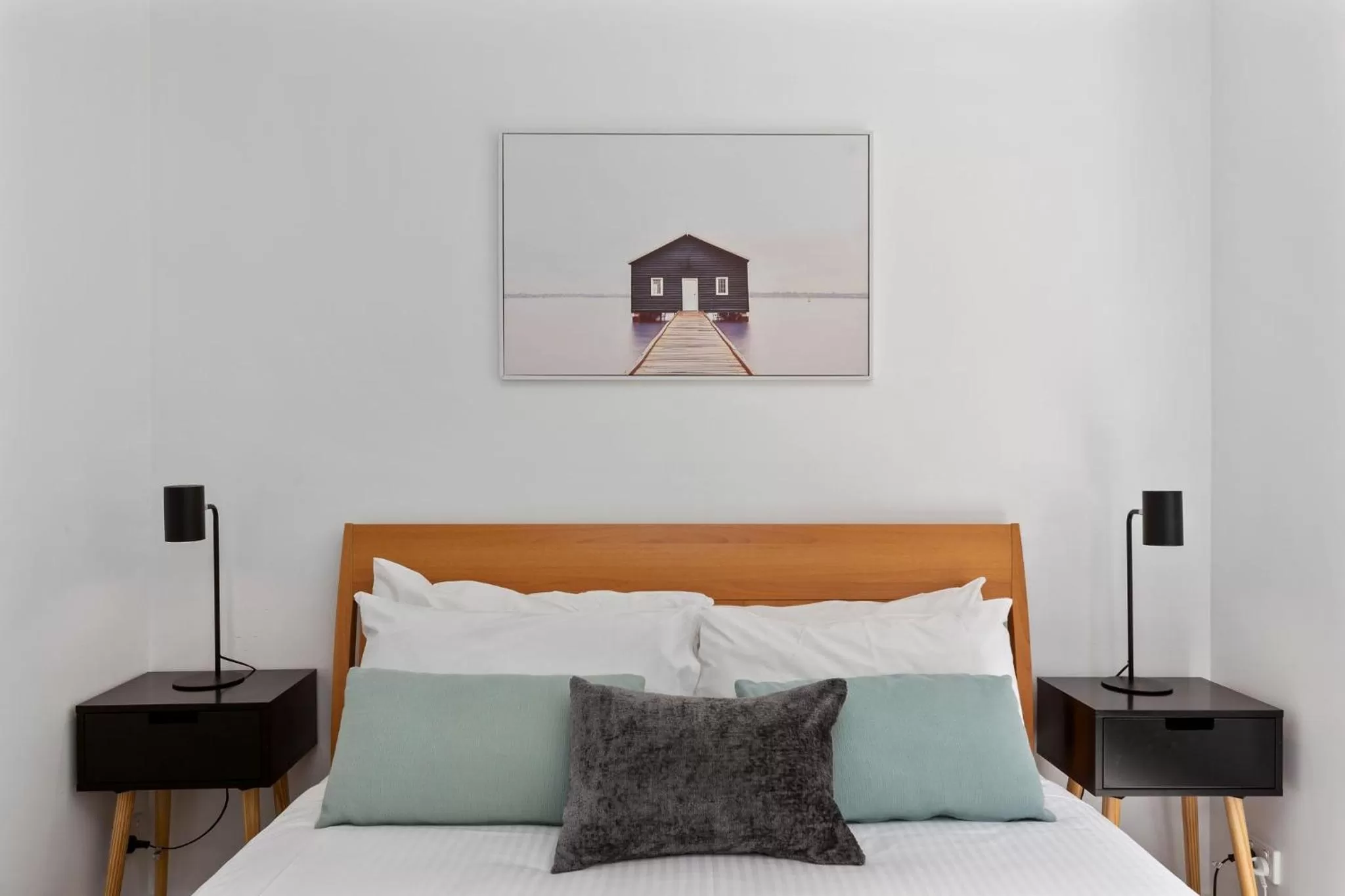 Bed in Whitecrest Eco Apartments Great Ocean Road