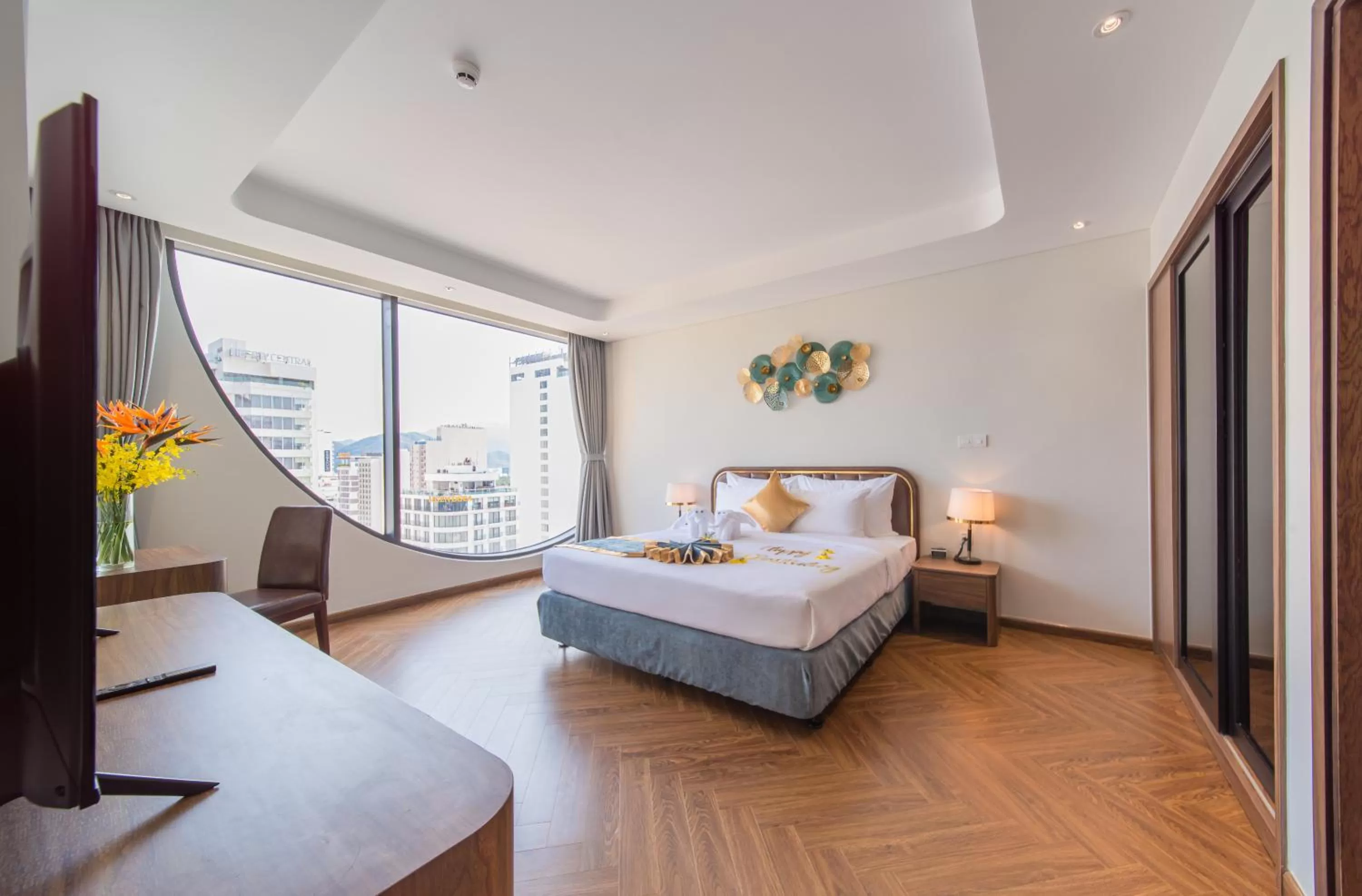 Bed in Grand Tourane Nha Trang Hotel