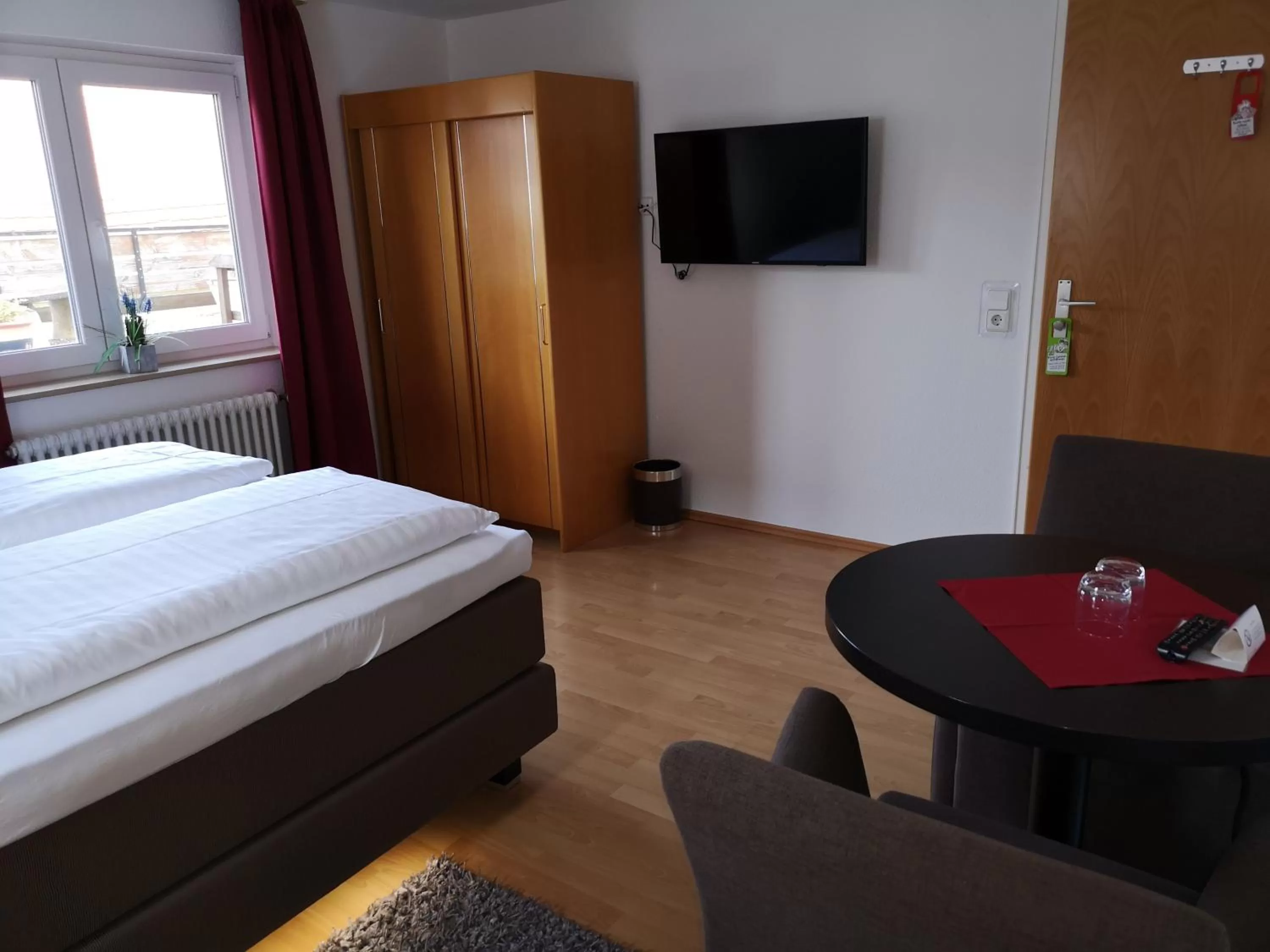 Bed in Tuniberg Restaurant Hotel